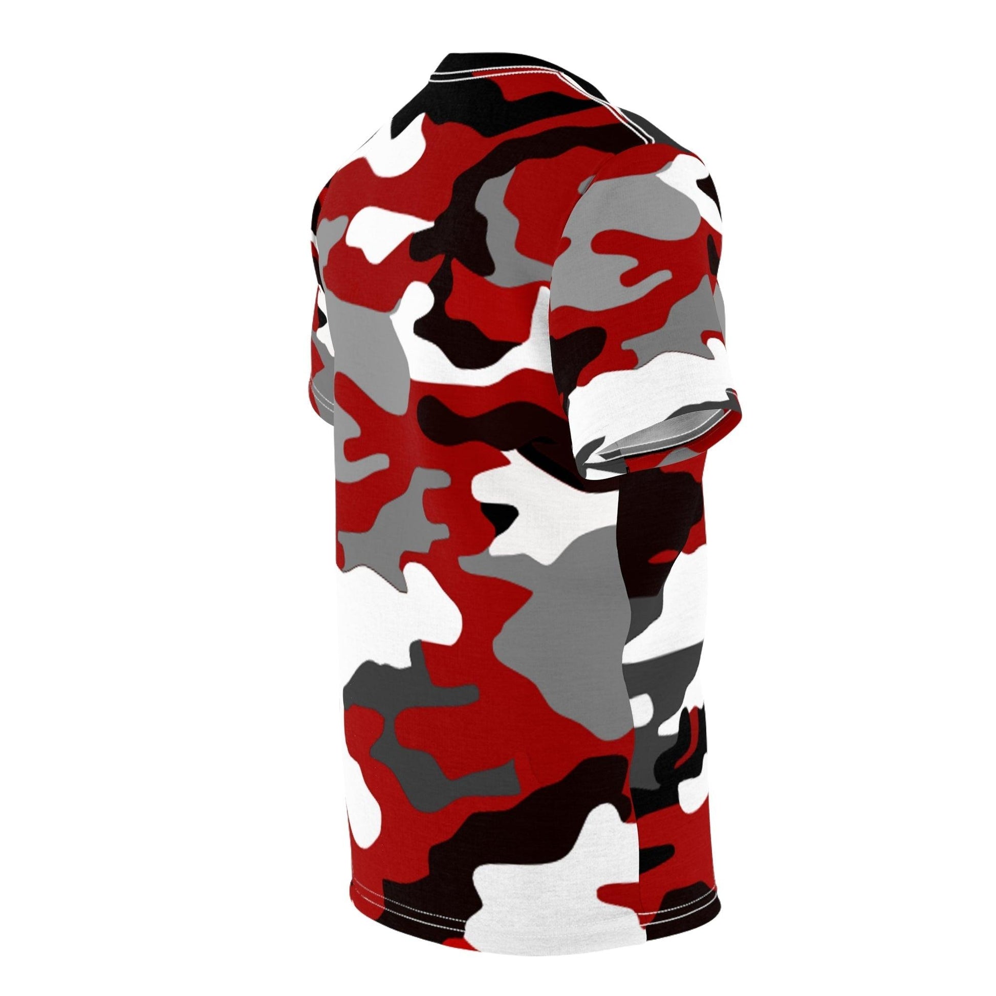 Red, White, and Black Camouflage Unisex Tee - Lizard Vigilante