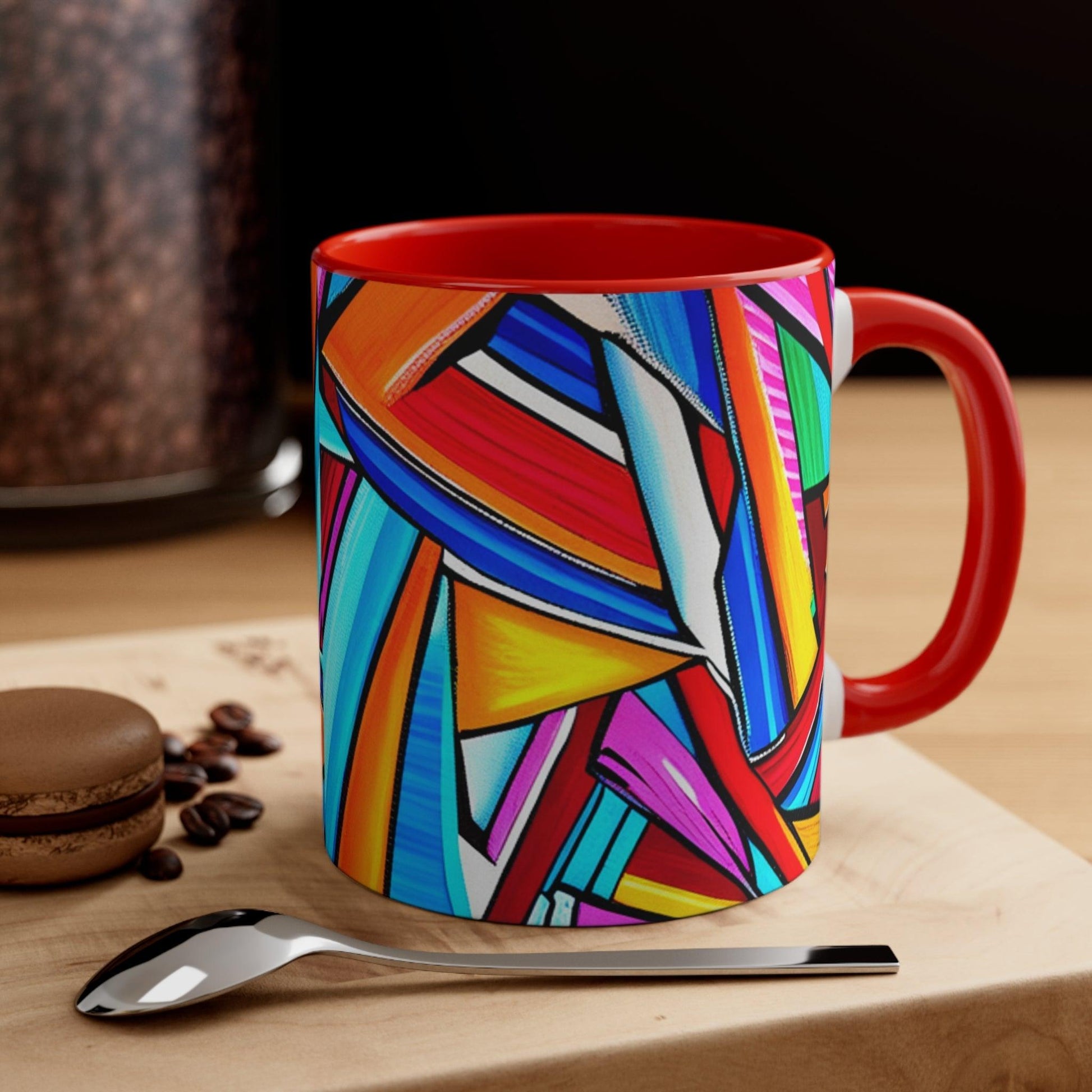 Geometrocide Accent Coffee Mug, 11oz - Lizard Vigilante