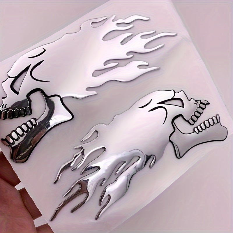 3D Symmetrical Car & Motorcycle Tail Stickers – Durable Silicone Pair for Long-Lasting Style - Premium stickers from Lizard Vigilante - Just $14.99! Shop now at Lizard Vigilante