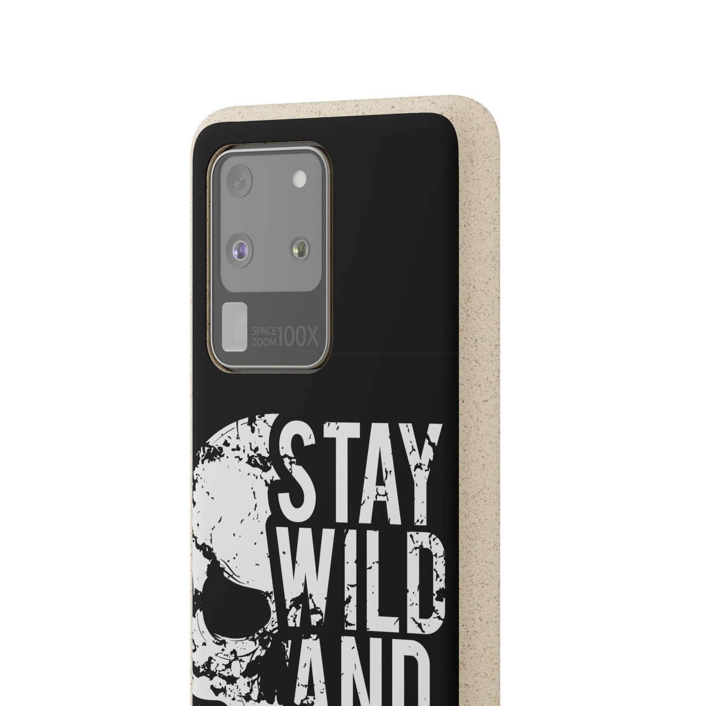 Stay Wild And Free Skull Biodegradable Cases - Lizard Vigilante