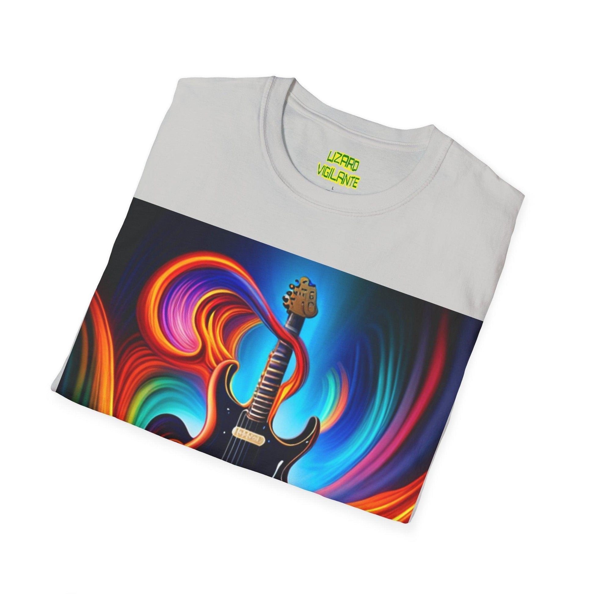 Tornado Guitar Unisex Softstyle T-Shirt - Lizard Vigilante