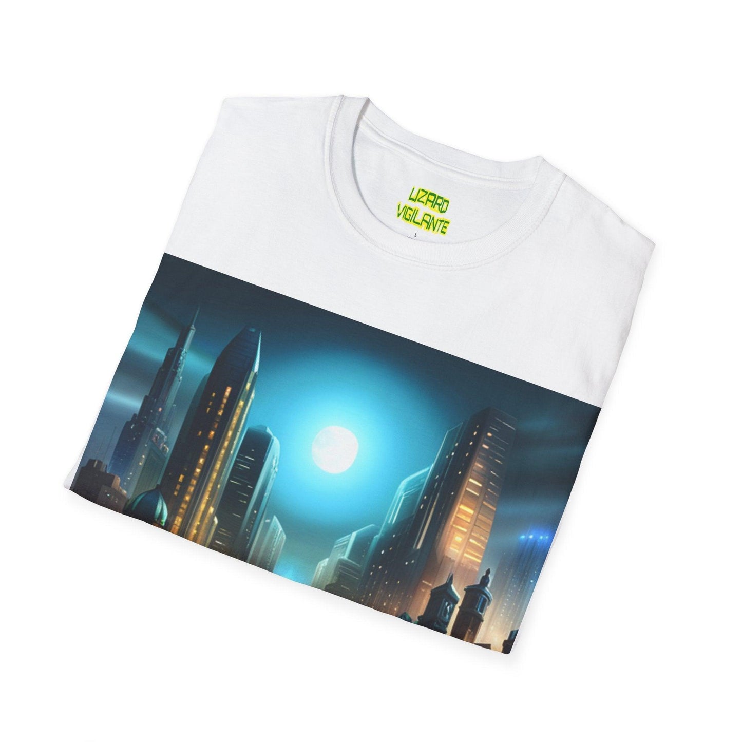 Megalopolis X Unisex Softstyle T-Shirt - Lizard Vigilante