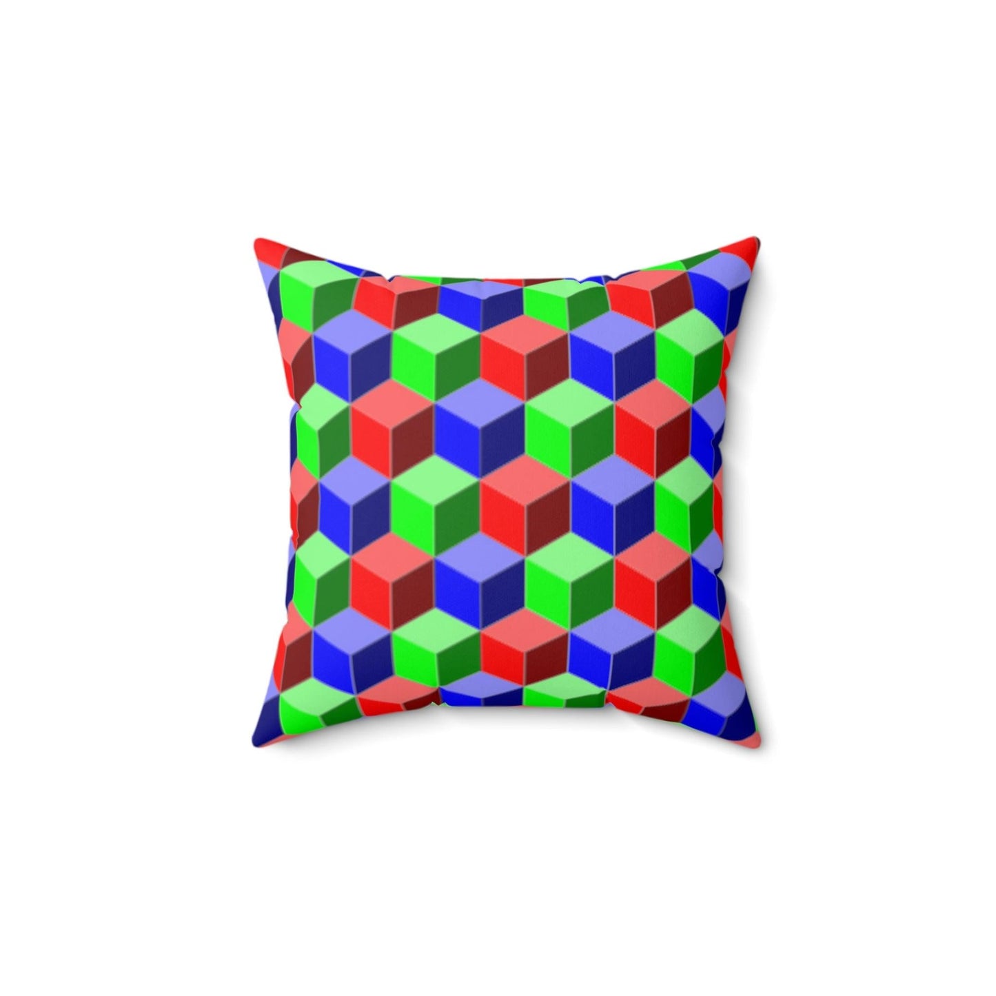 Qubed Spun Polyester Square Pillow - Lizard Vigilante