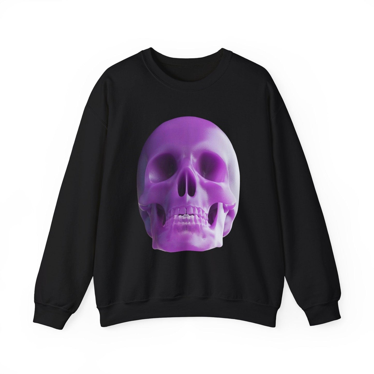 The Purple Skull of Glory Unisex Heavy Blend™ Crewneck Sweatshirt - Lizard Vigilante