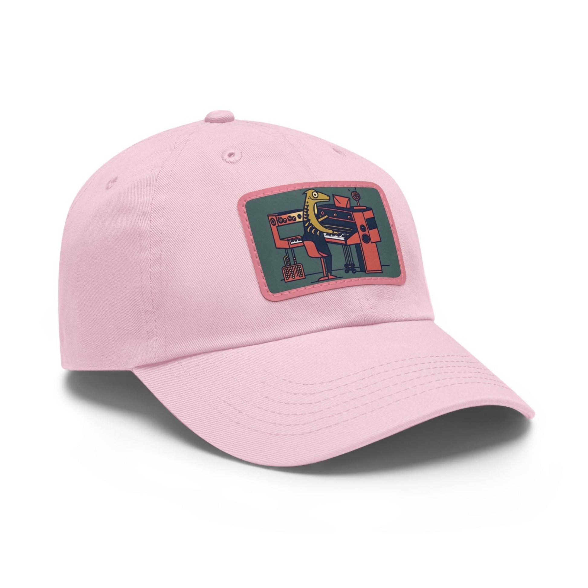 Lizard Vigilante Organs Dad Hat with Leather Patch (Rectangle) - Lizard Vigilante