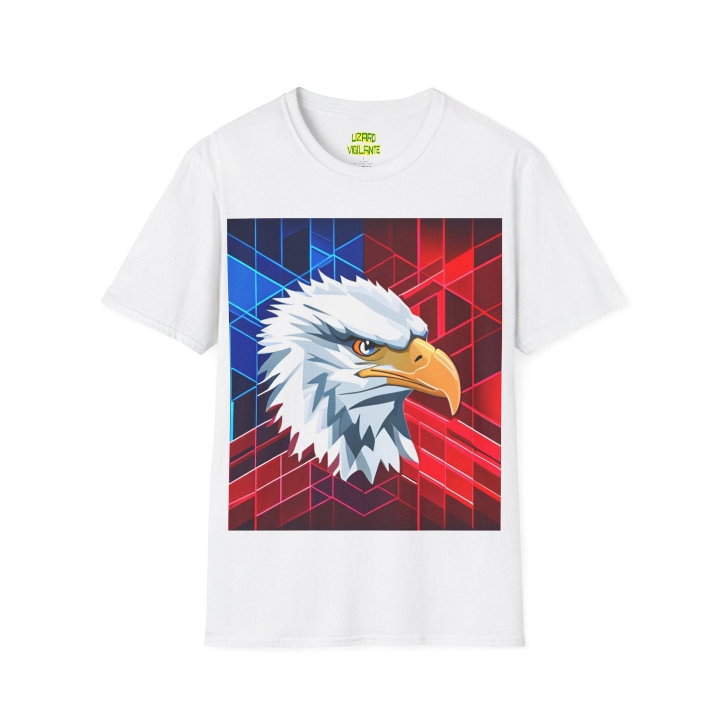 Geometric Eagle Bird Unisex Softstyle T-Shirt - Lizard Vigilante