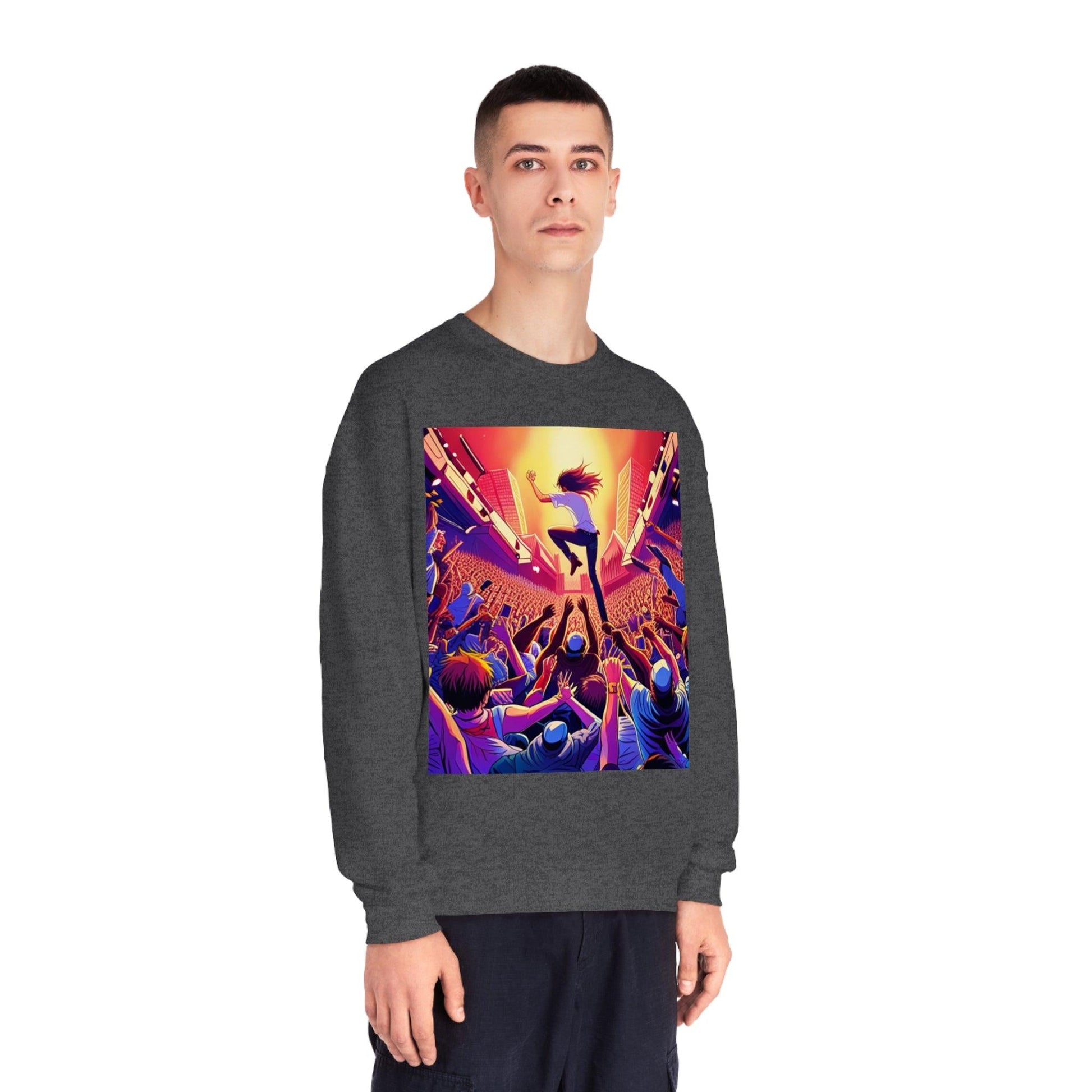 Metal Anime Unisex NuBlend® Crewneck Sweatshirt - Lizard Vigilante