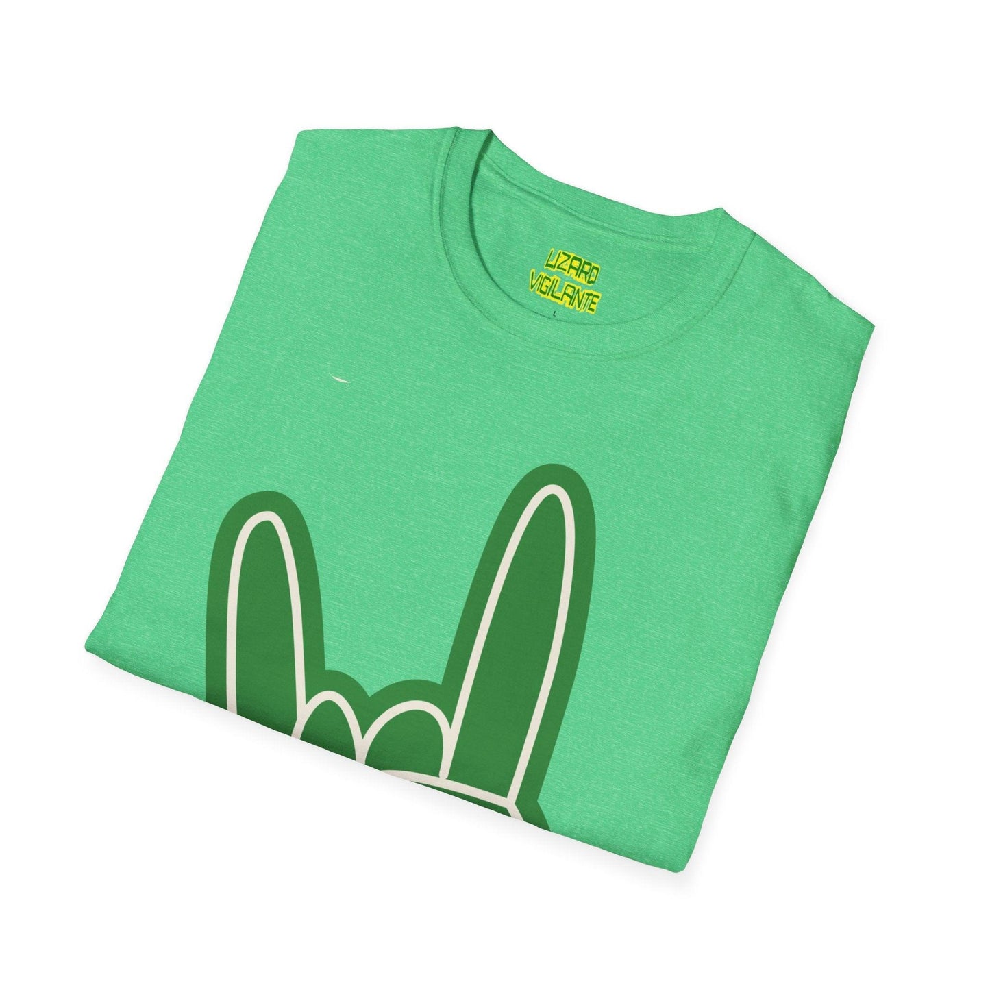 Rock Hand Sign Unisex Softstyle T-Shirt - Lizard Vigilante