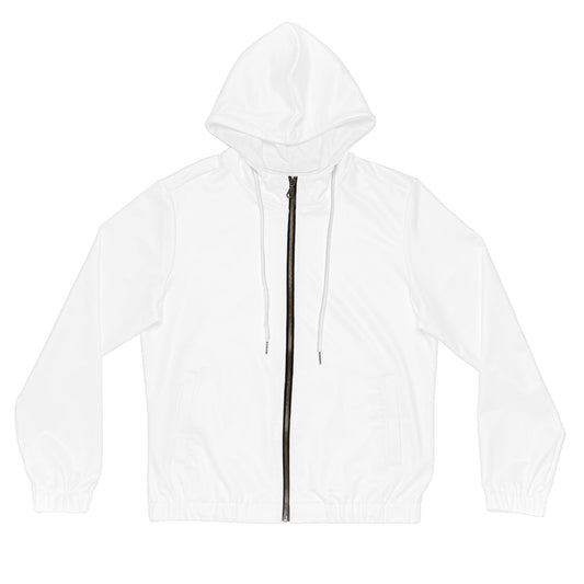 White Women’s Full-Zip Hoodie - Lizard Vigilante