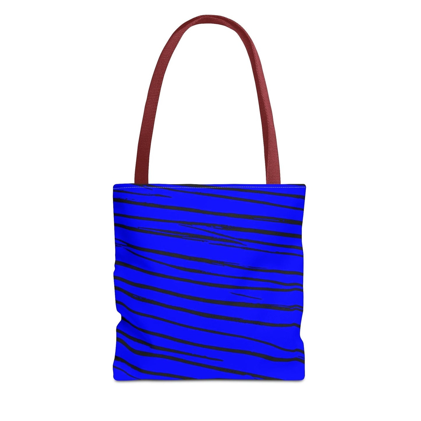 Black & Blue Strips Tote Bag - Lizard Vigilante