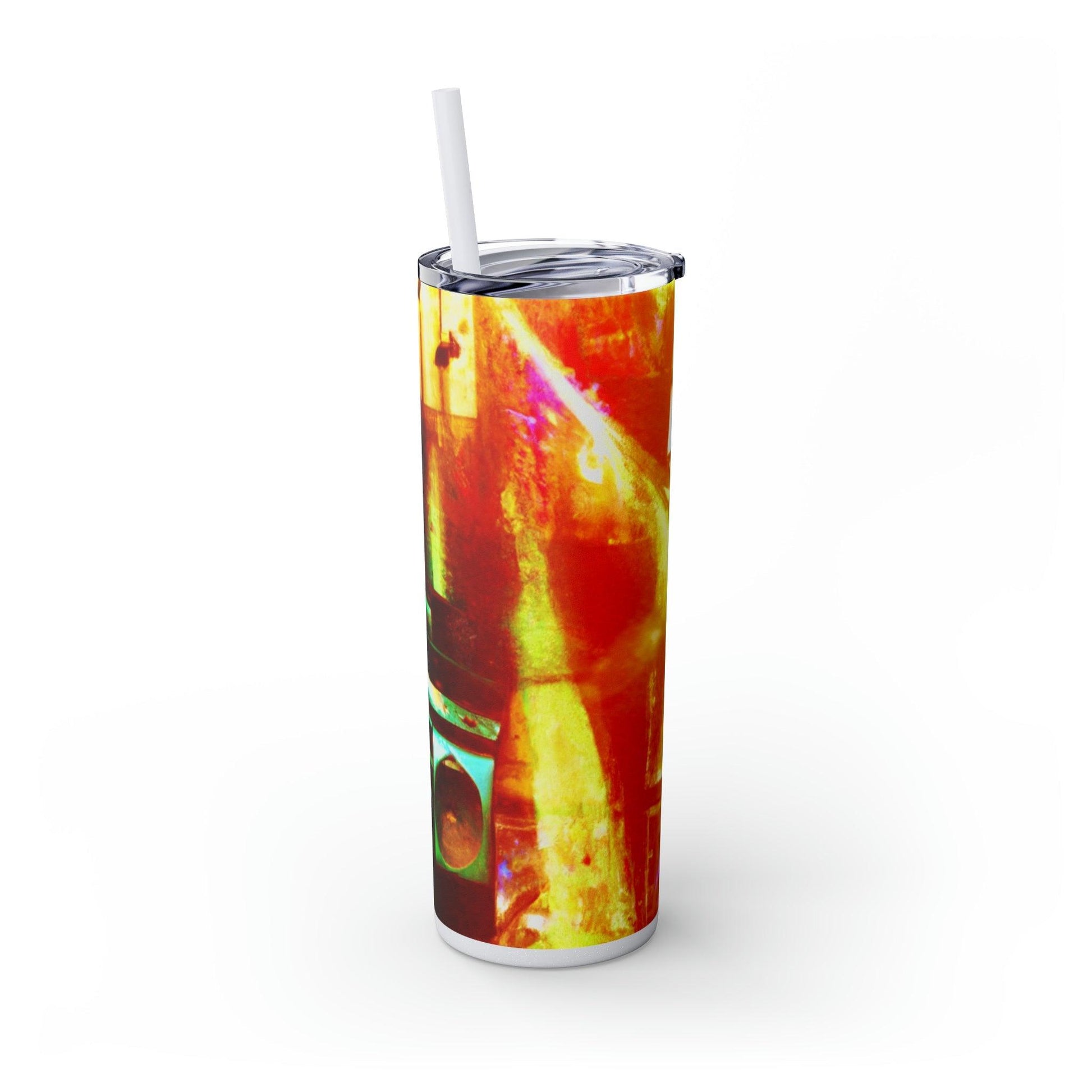 Prison BoomBox Light Burst Skinny Tumbler with Straw, 20oz - Lizard Vigilante