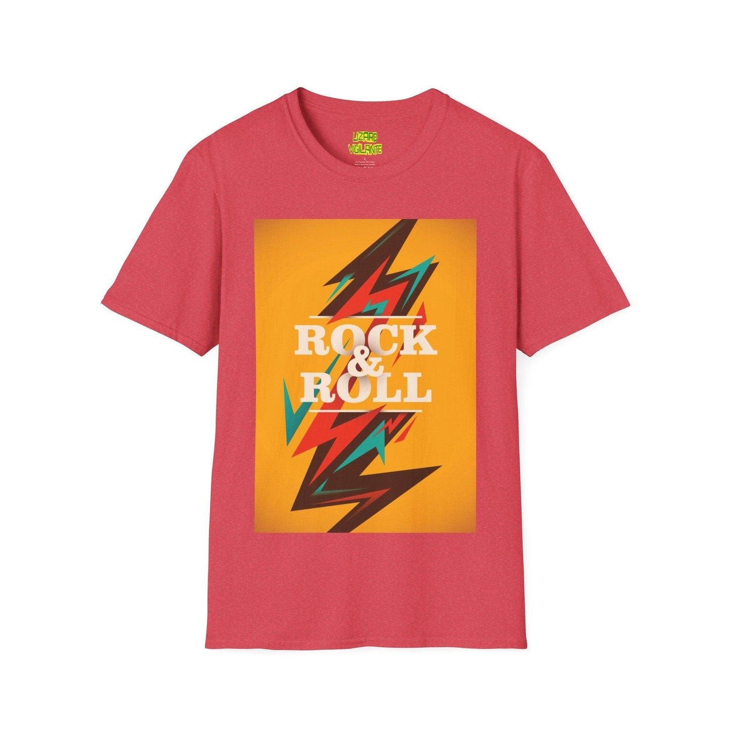 Rock & Roll Bolt Unisex Softstyle T-Shirt - Lizard Vigilante