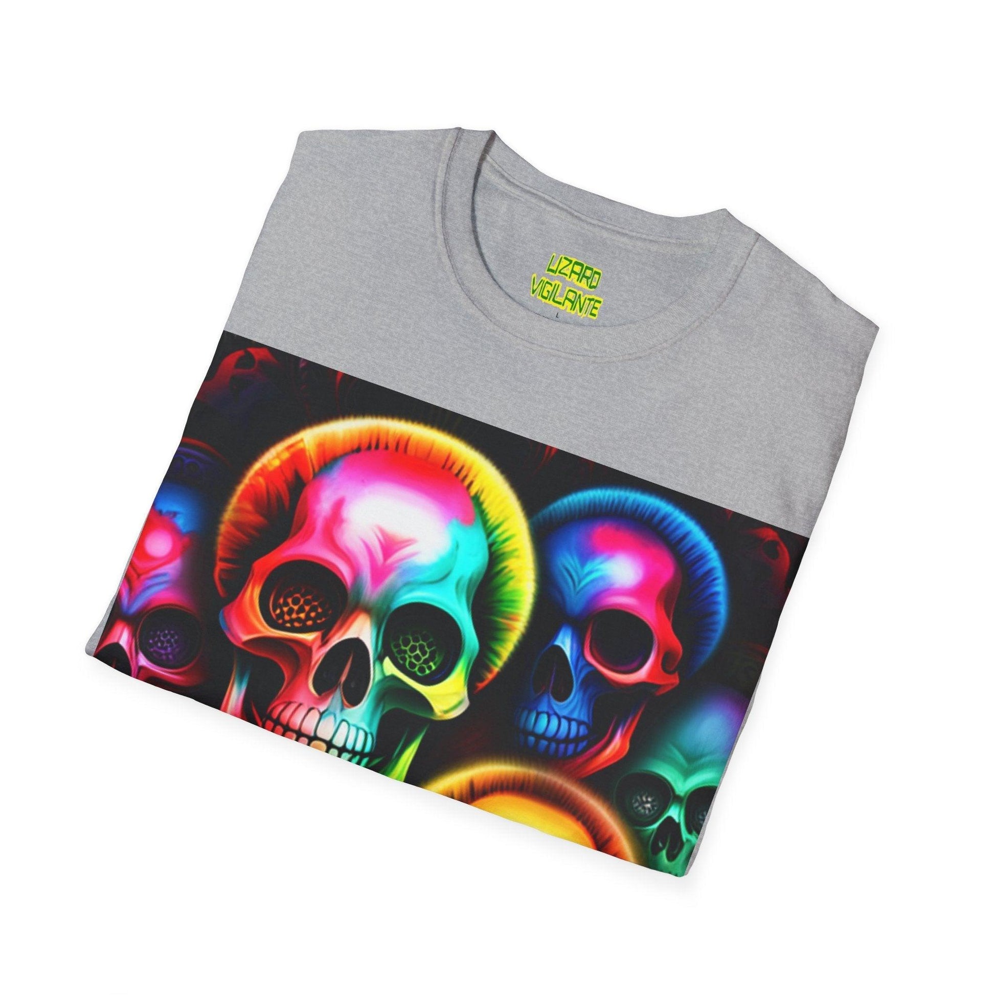 Pile Of Beautiful Skullers Unisex Softstyle T-Shirt - Lizard Vigilante