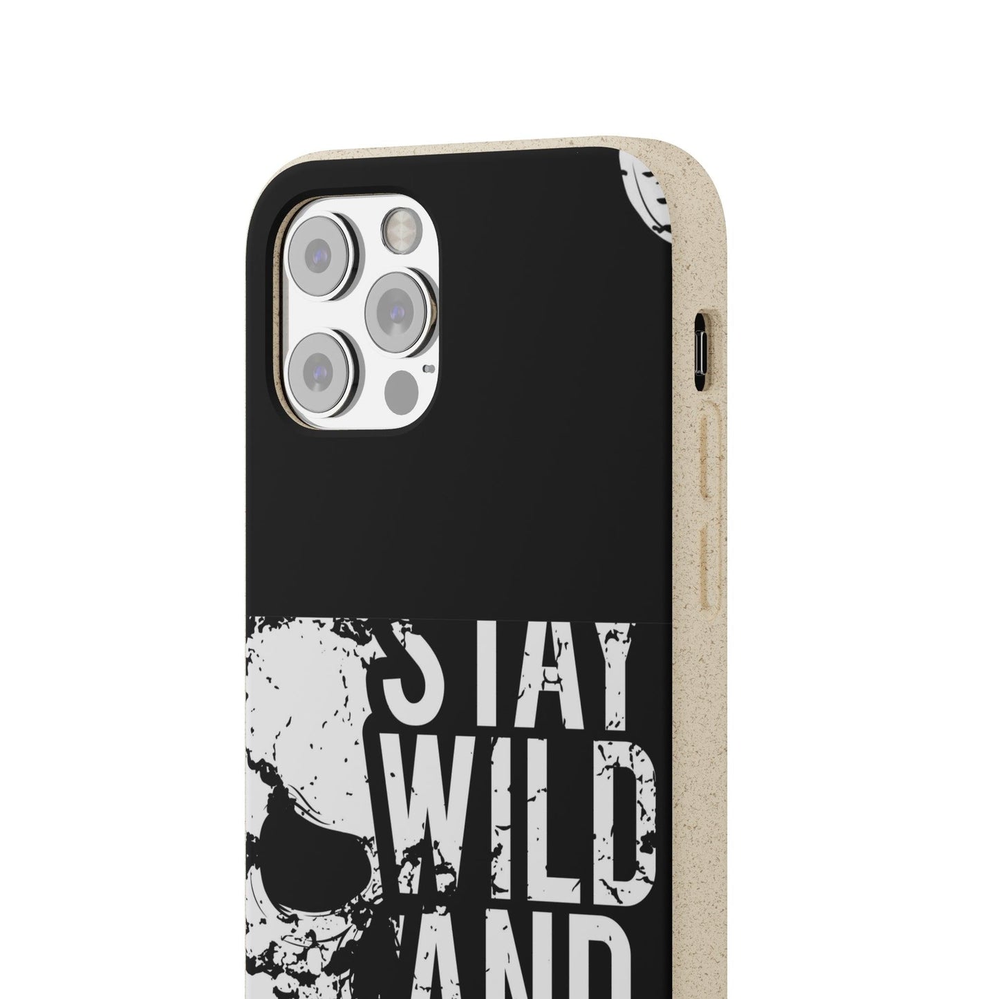 Stay Wild And Free Skull Biodegradable Cases - Lizard Vigilante