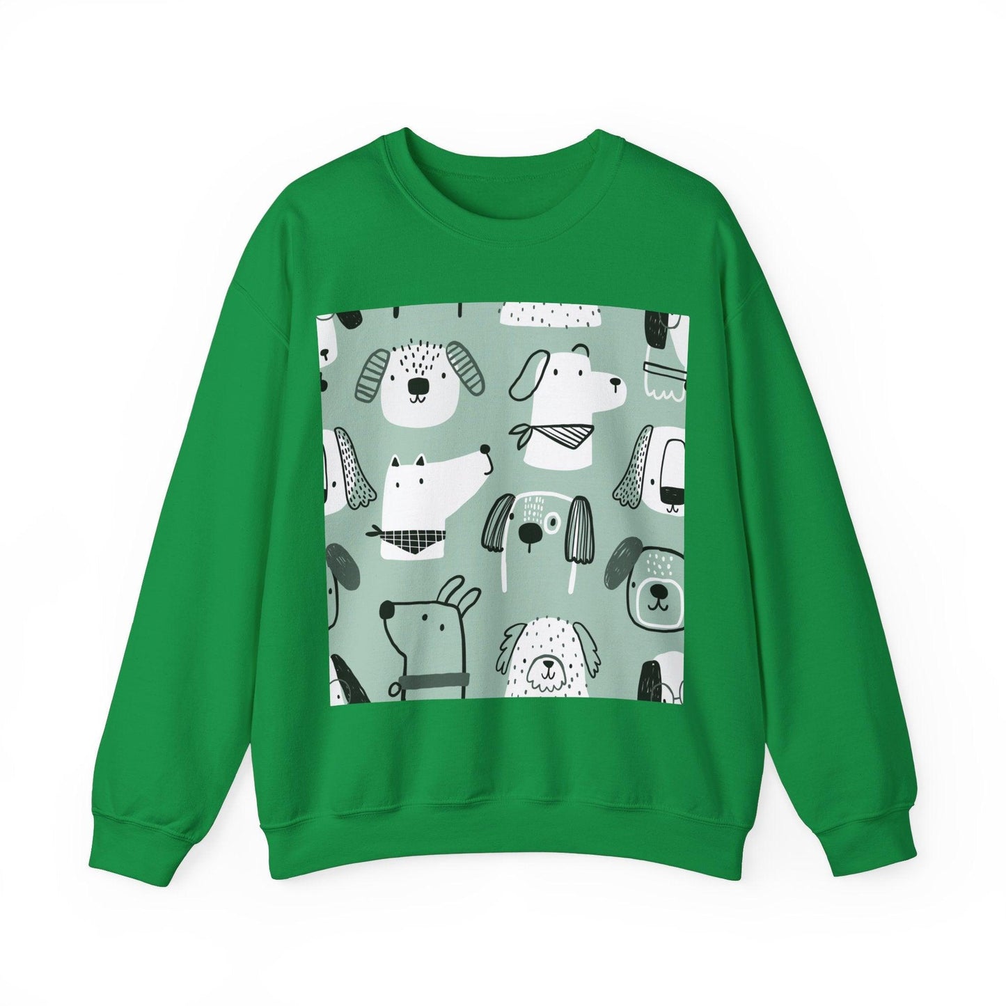 Illustrated Doggers Unisex Heavy Blend™ Crewneck Sweatshirt - Lizard Vigilante