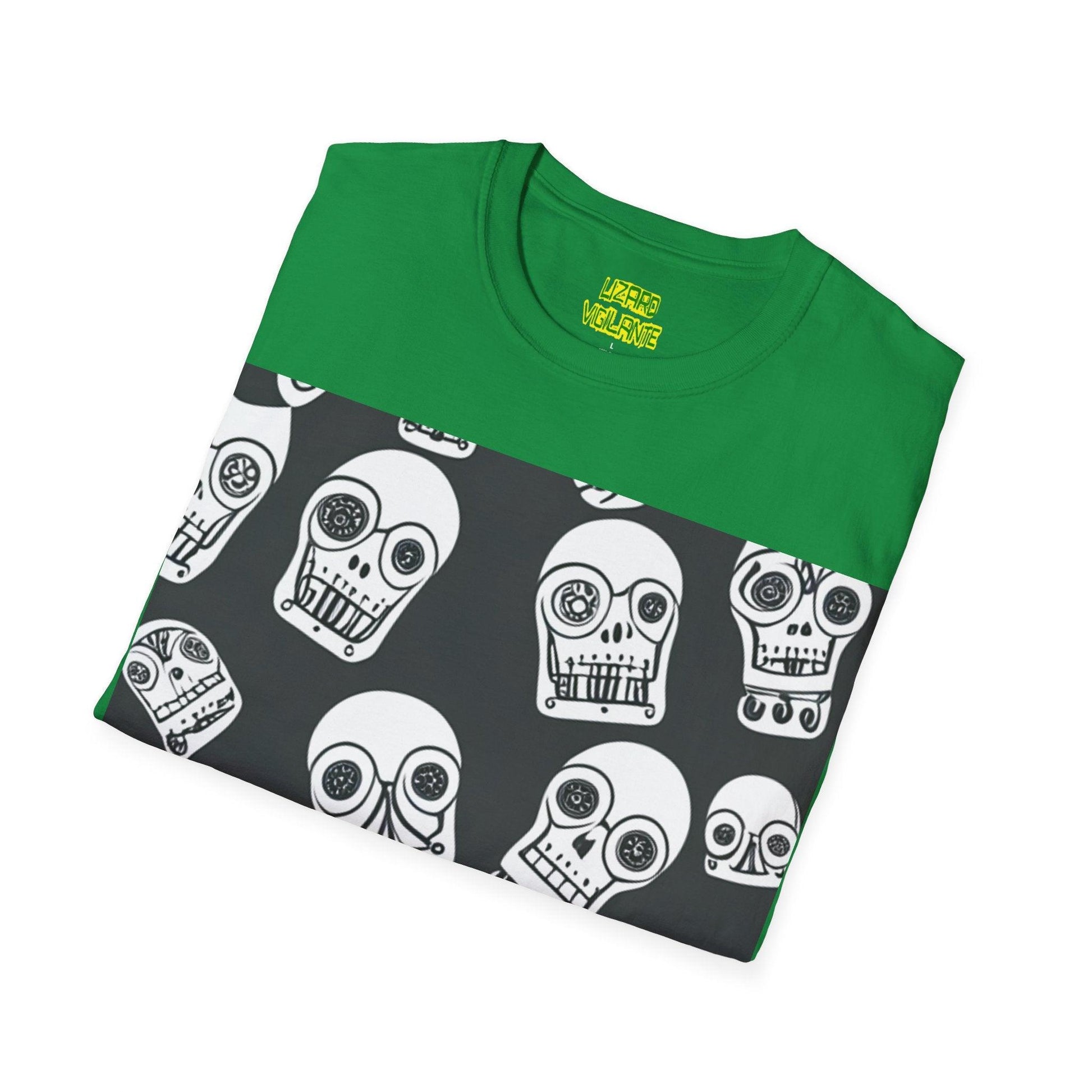 Bot Skulled Unisex Softstyle T-Shirt - Lizard Vigilante