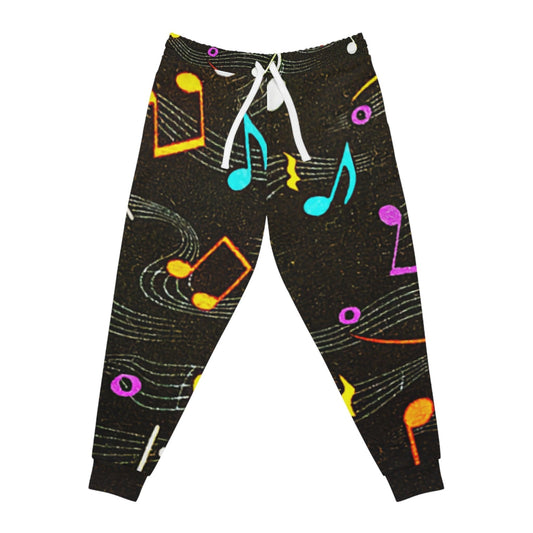 Musical Notes Athletic Joggers - Premium All Over Prints from Printify - Just $63.99! Shop now at Lizard Vigilante