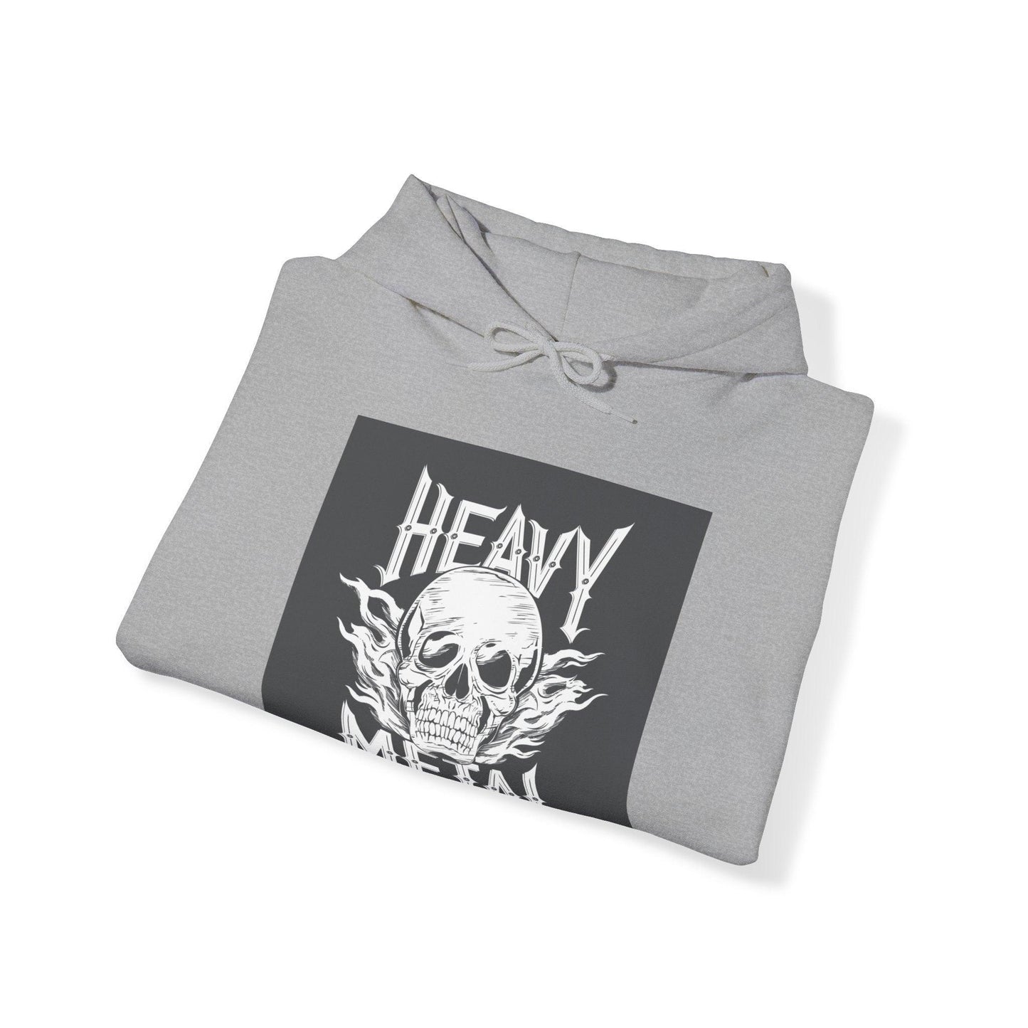 Heavy Metal Skull Unisex Heavy Blend™ Hooded Sweatshirt - Lizard Vigilante