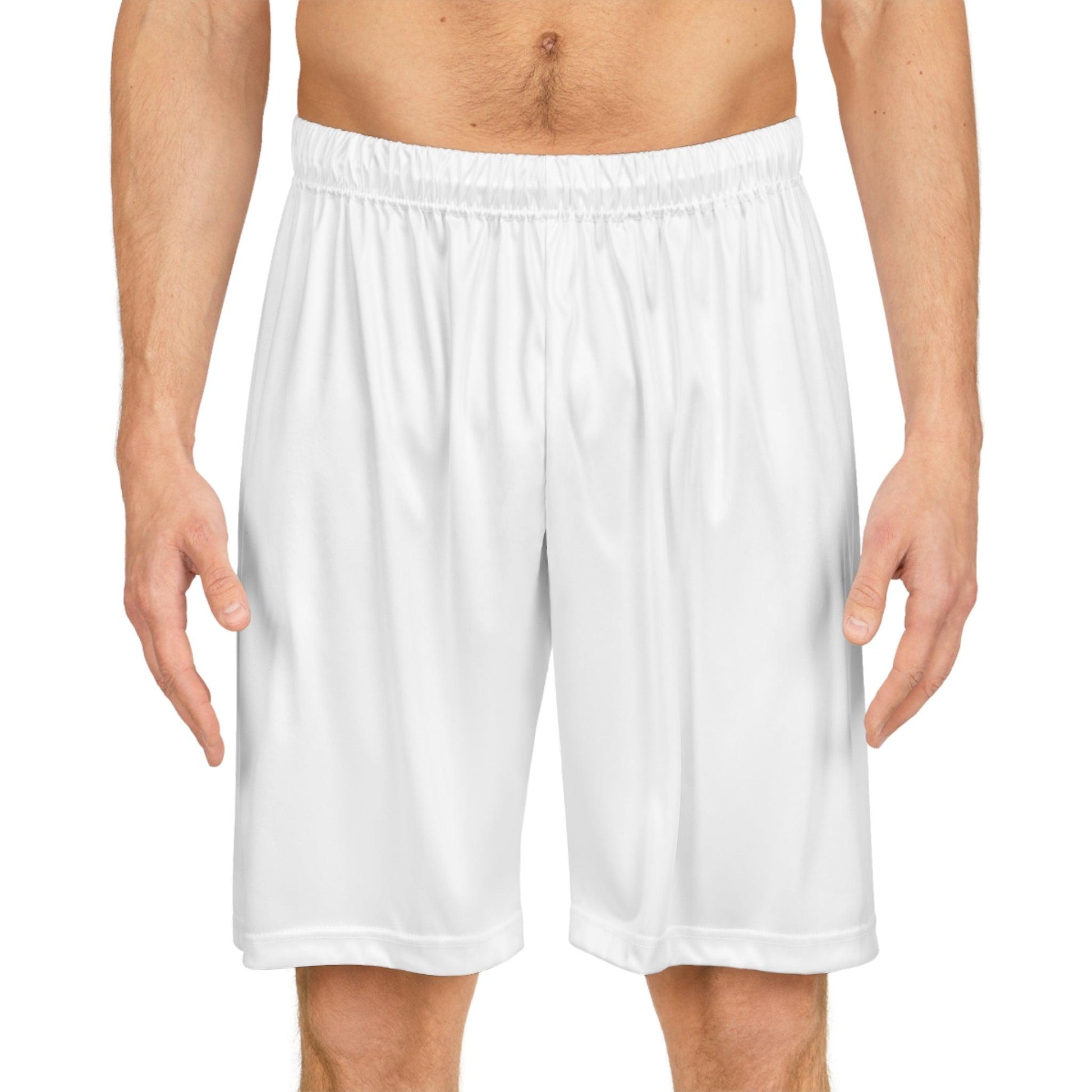 Basketball Shorts - White - Lizard Vigilante