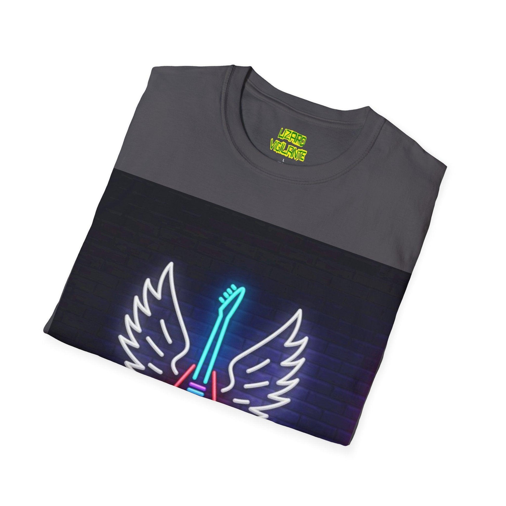 Neon Guitar Shop Unisex Softstyle T-Shirt - Lizard Vigilante