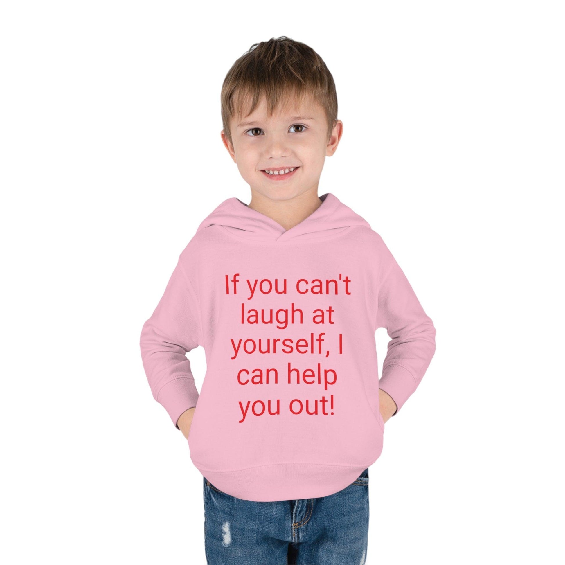 If You Can't laugh Toddler Pullover Fleece Hoodie - Lizard Vigilante