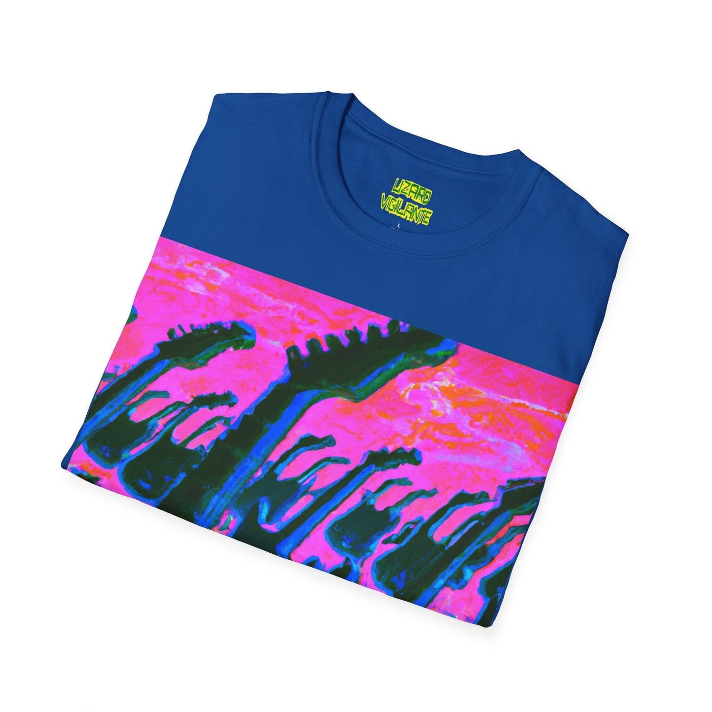 Beach Attack Unisex Softstyle T-Shirt - Lizard Vigilante