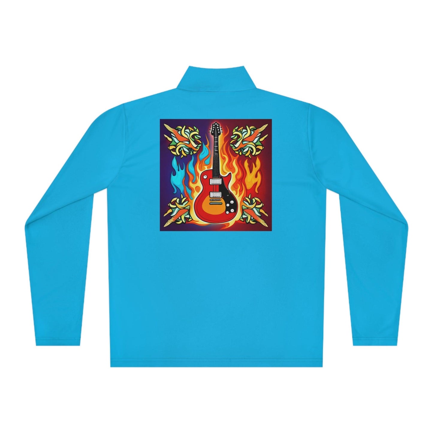 Flaming Axe Unisex Quarter-Zip Pullover - Lizard Vigilante