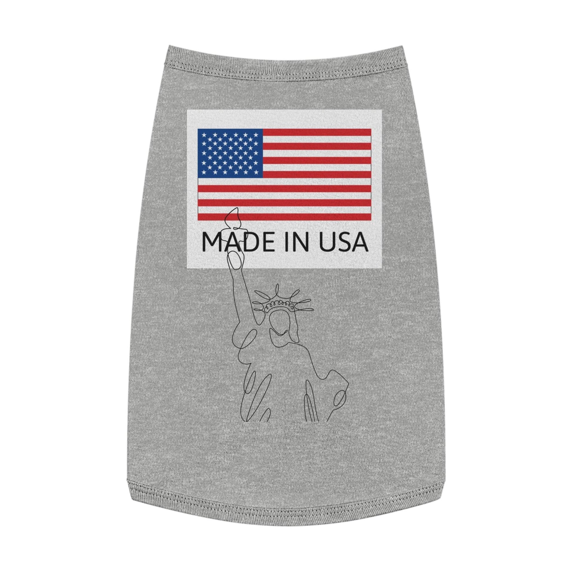 Made In USA with Statue of Liberty Pet Tank Top - Lizard Vigilante