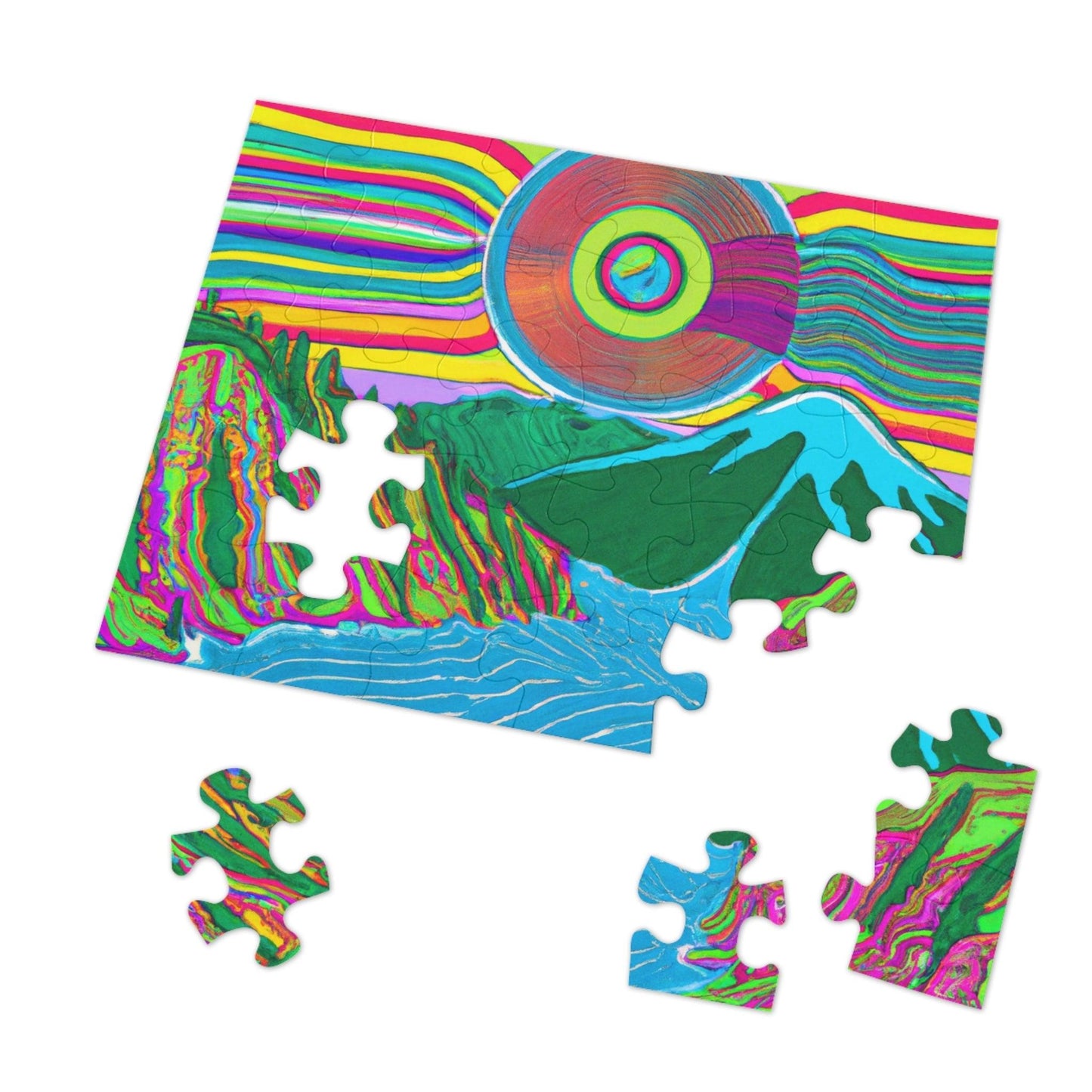 Music River Jigsaw Puzzle (30, 110, 252, 500,1000-Piece) - Lizard Vigilante