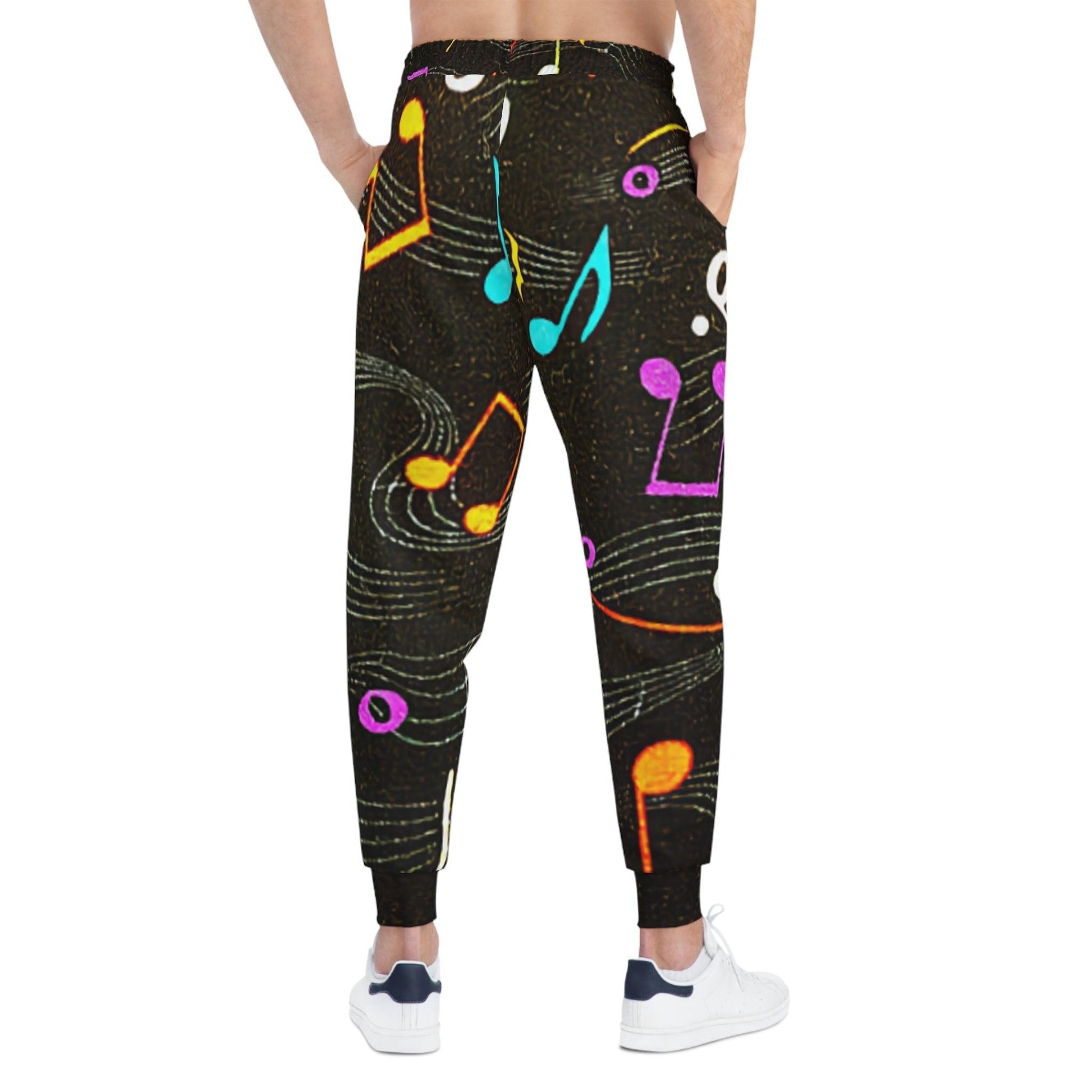 Musical Notes Athletic Joggers - Lizard Vigilante