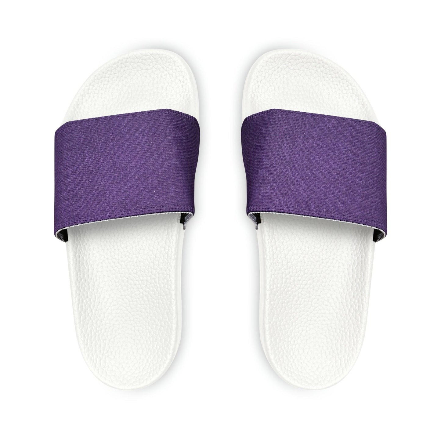 Faux Purple Silk Youth PU Slide Sandals - Lizard Vigilante