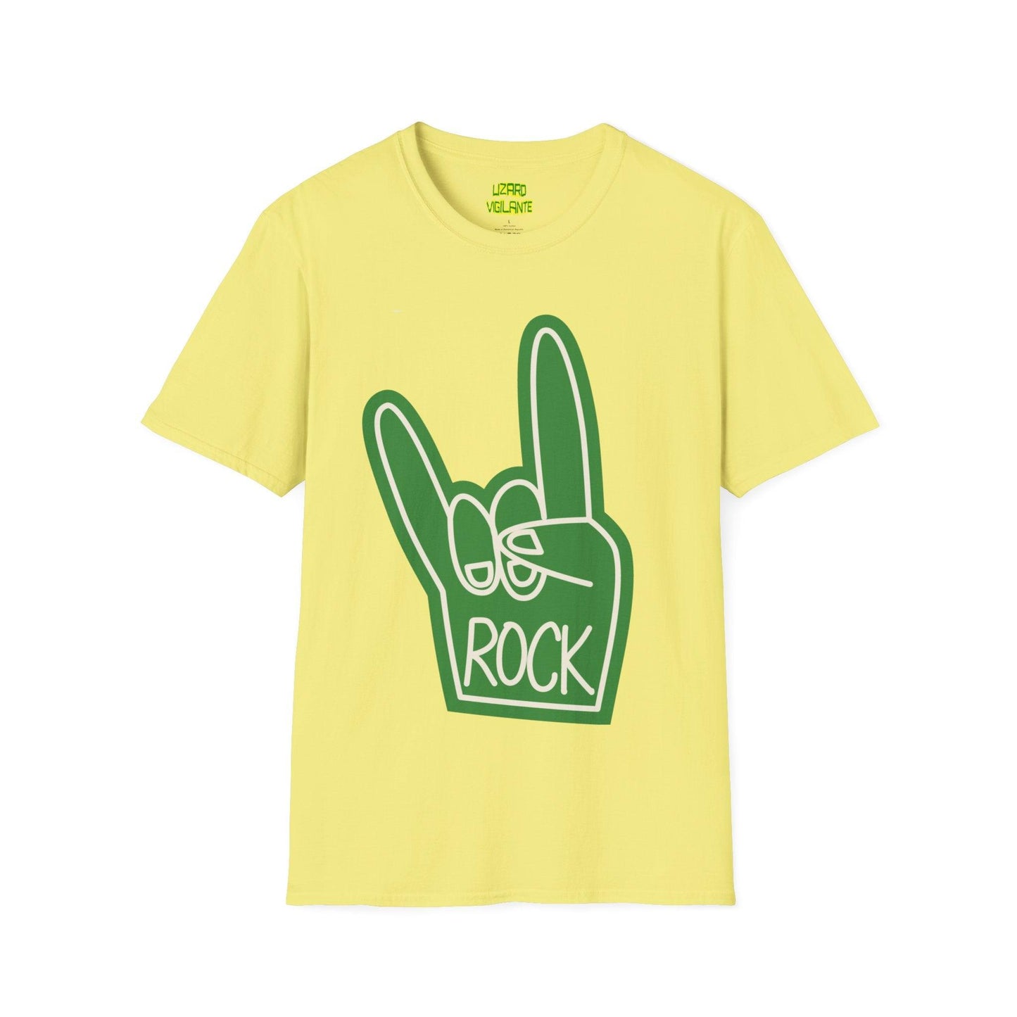 Rock Hand Sign Unisex Softstyle T-Shirt - Lizard Vigilante