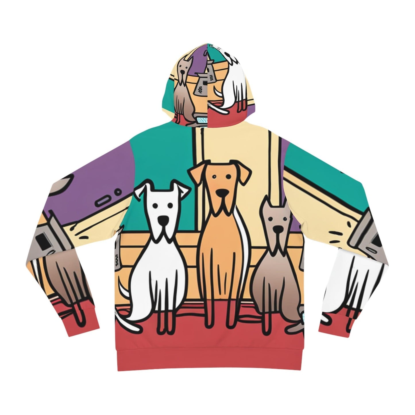 Illustrated Dog Fun Fashion Hoodie - Premium All Over Prints from Printify - Just $49.60! Shop now at Lizard Vigilante