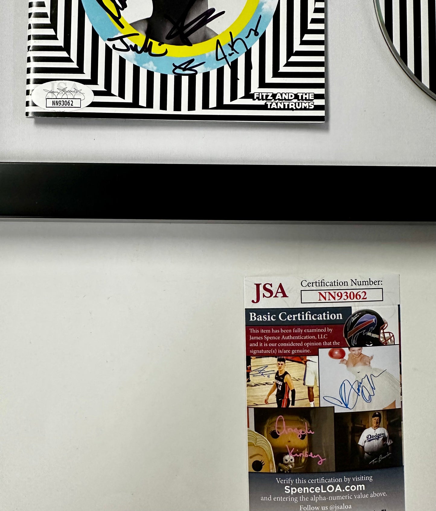 Fitz And The Tantrums Signed All The Feels Framed CD Booklet With JSA COA