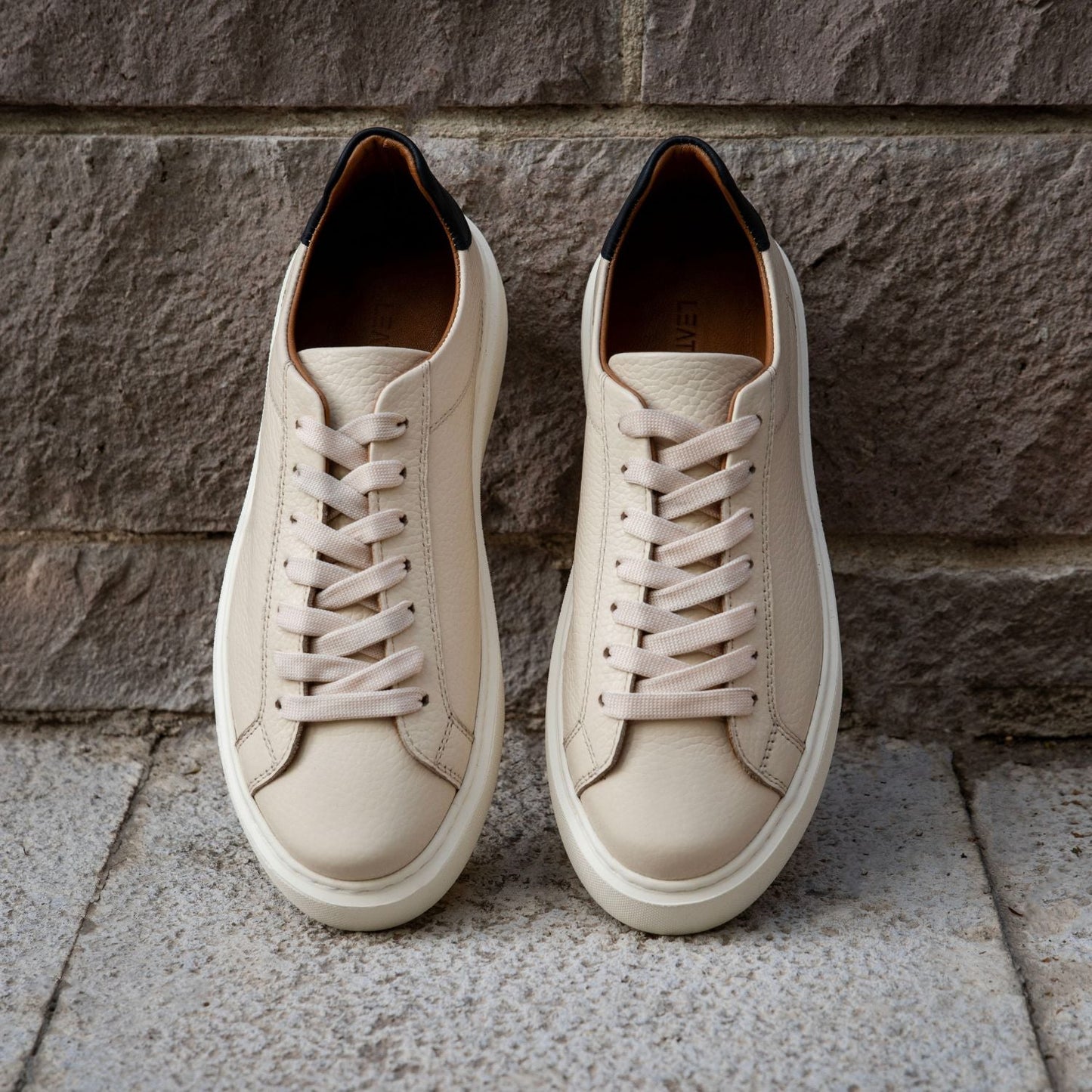 Leathere Signature Sneaker - Beige - SoHo