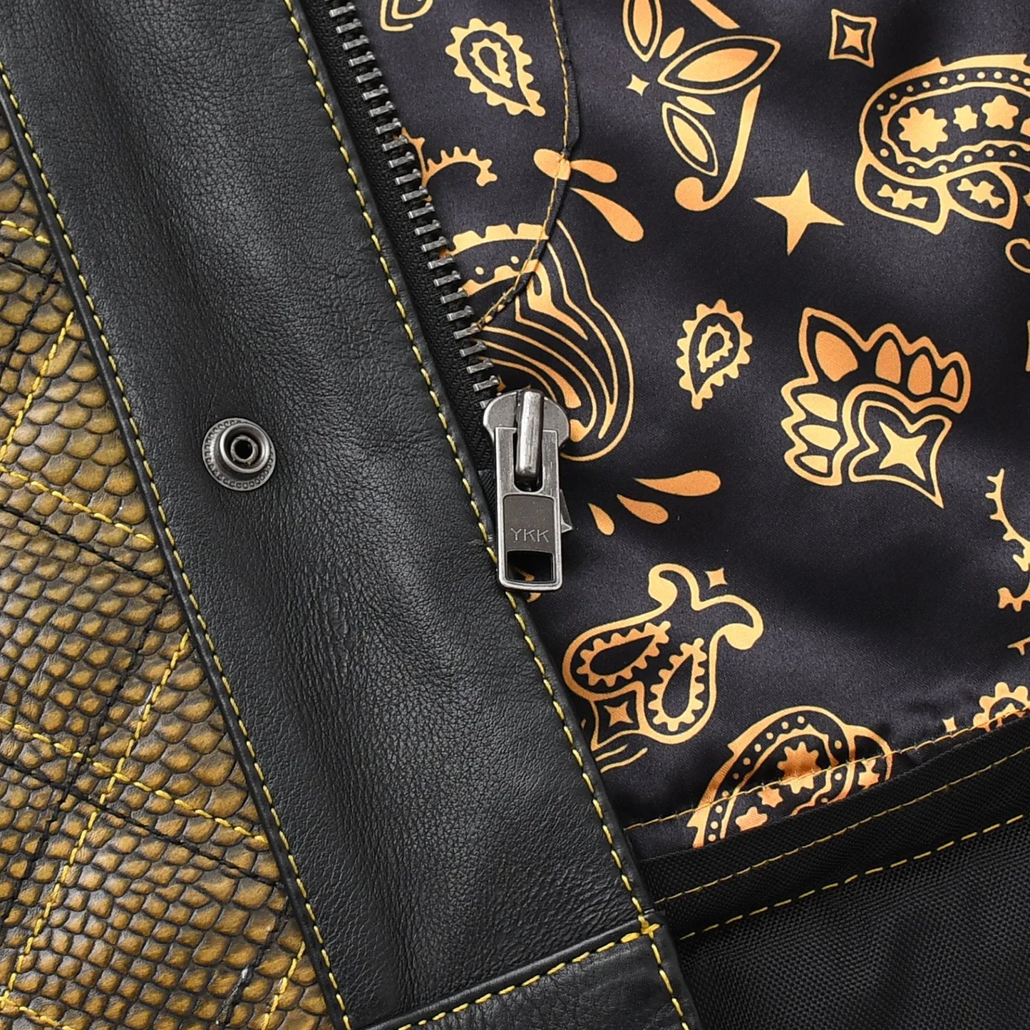 Kingsnake Men’s Motorcycle Leather Vest