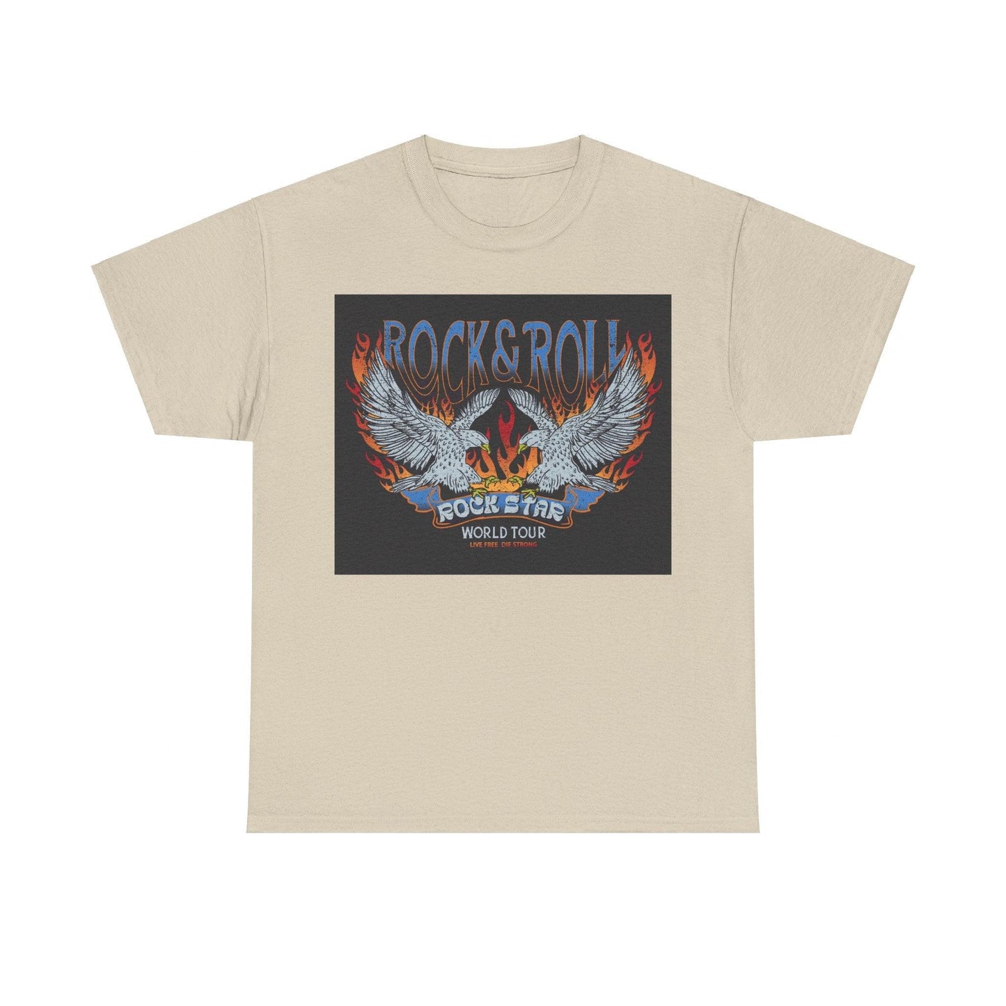 Rock & Roll Rock Star Unisex Heavy Cotton Tee - Lizard Vigilante