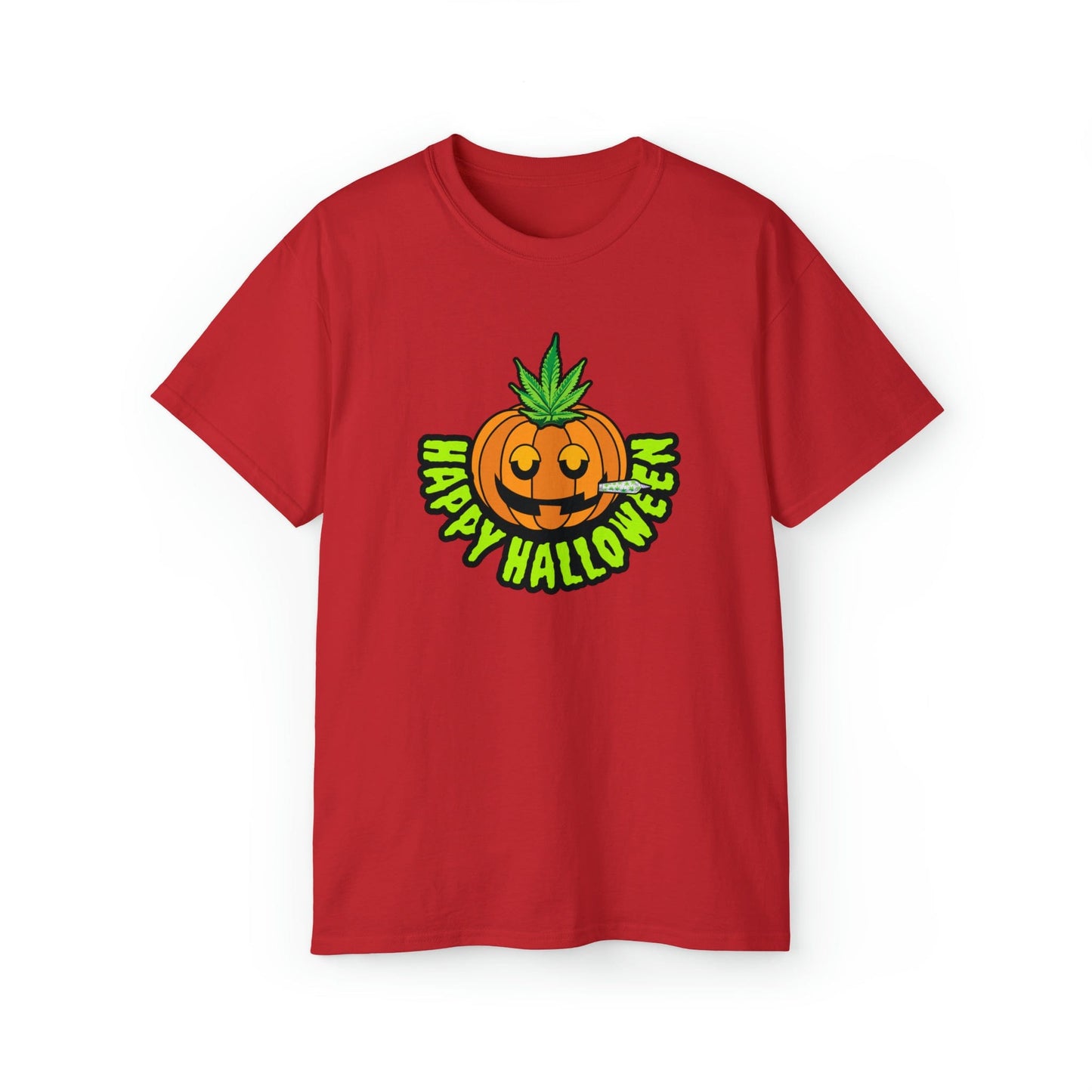 Happy Halloween Pumpkin Stoner Weed Shirt