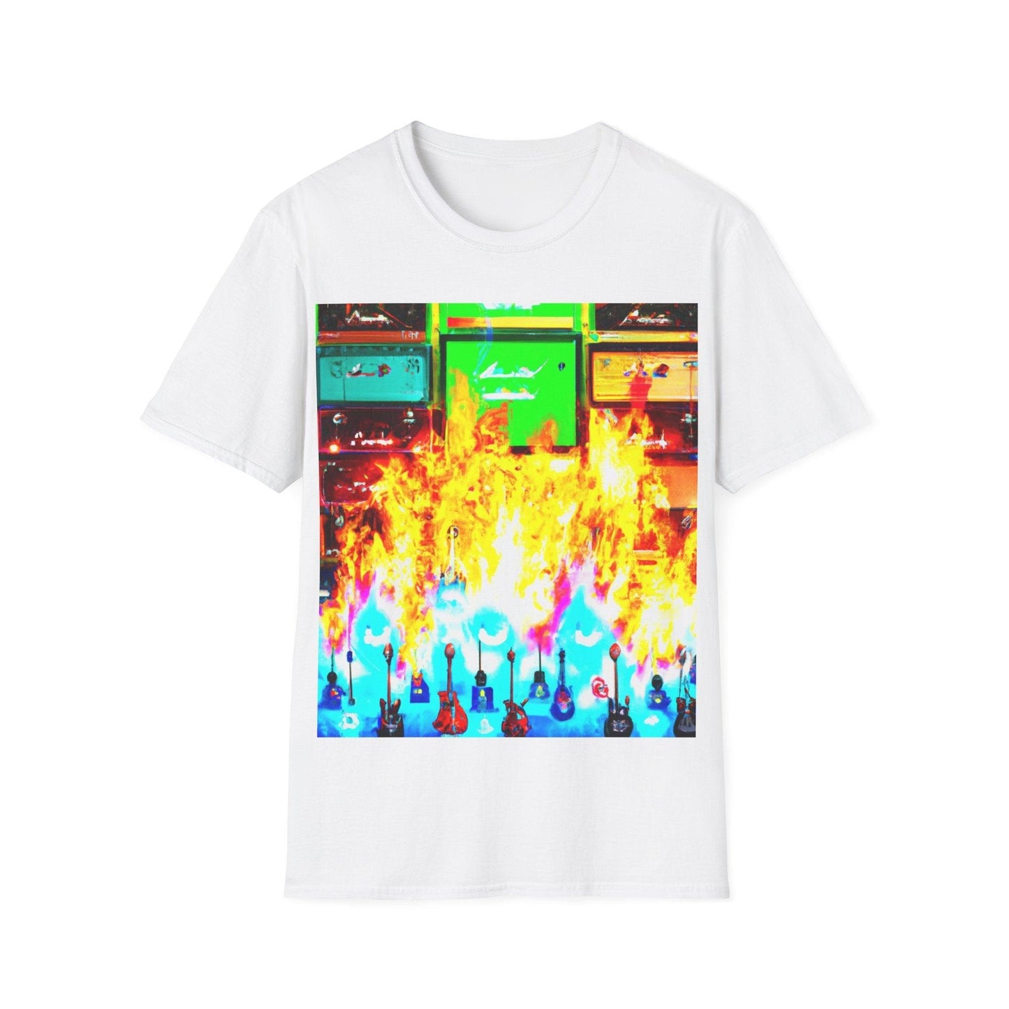 Rock Fire Unisex Softstyle T-Shirt - Lizard Vigilante