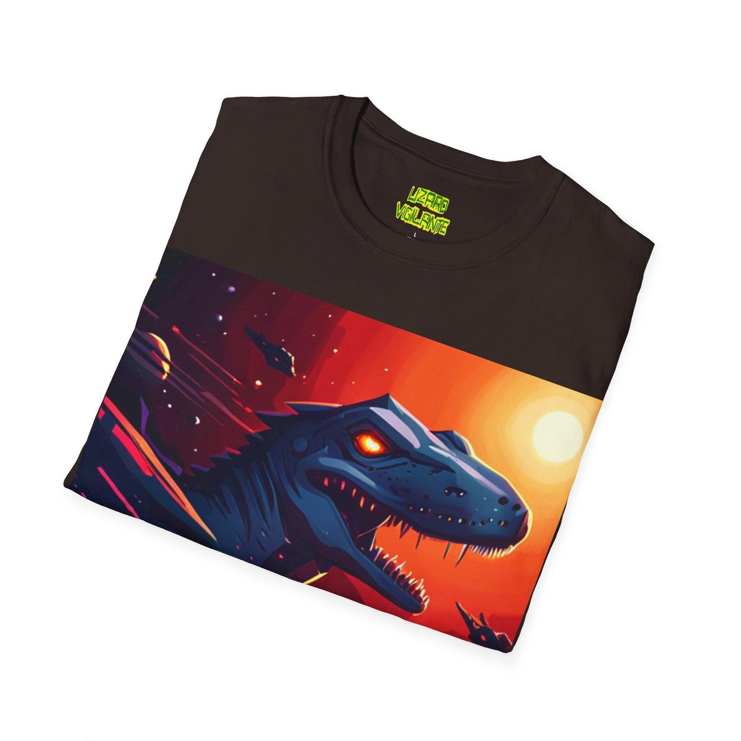 Space Lizard Vigilante Unisex Softstyle T-Shirt - Lizard Vigilante