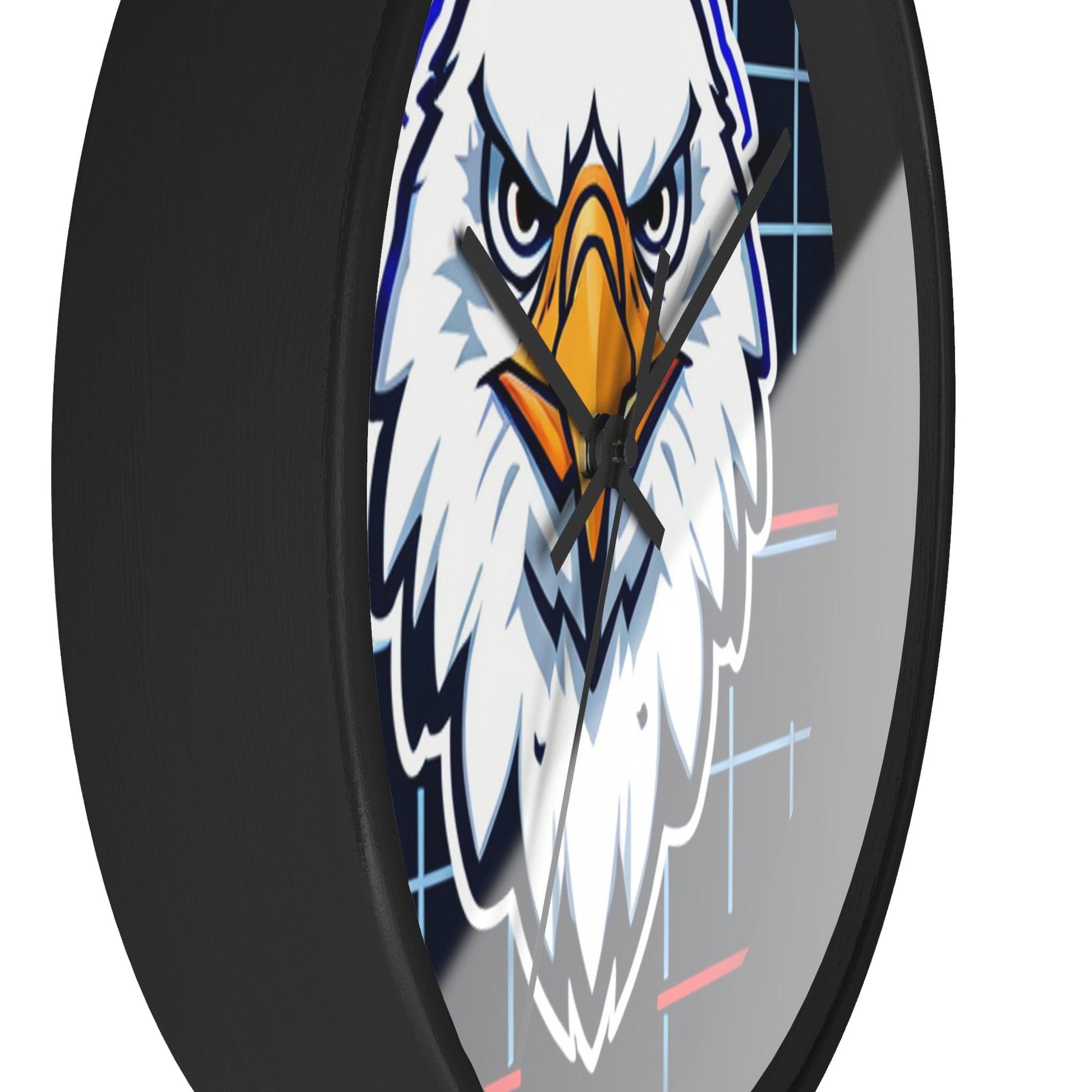 Bald Eagle Grid Wall Clock - Lizard Vigilante