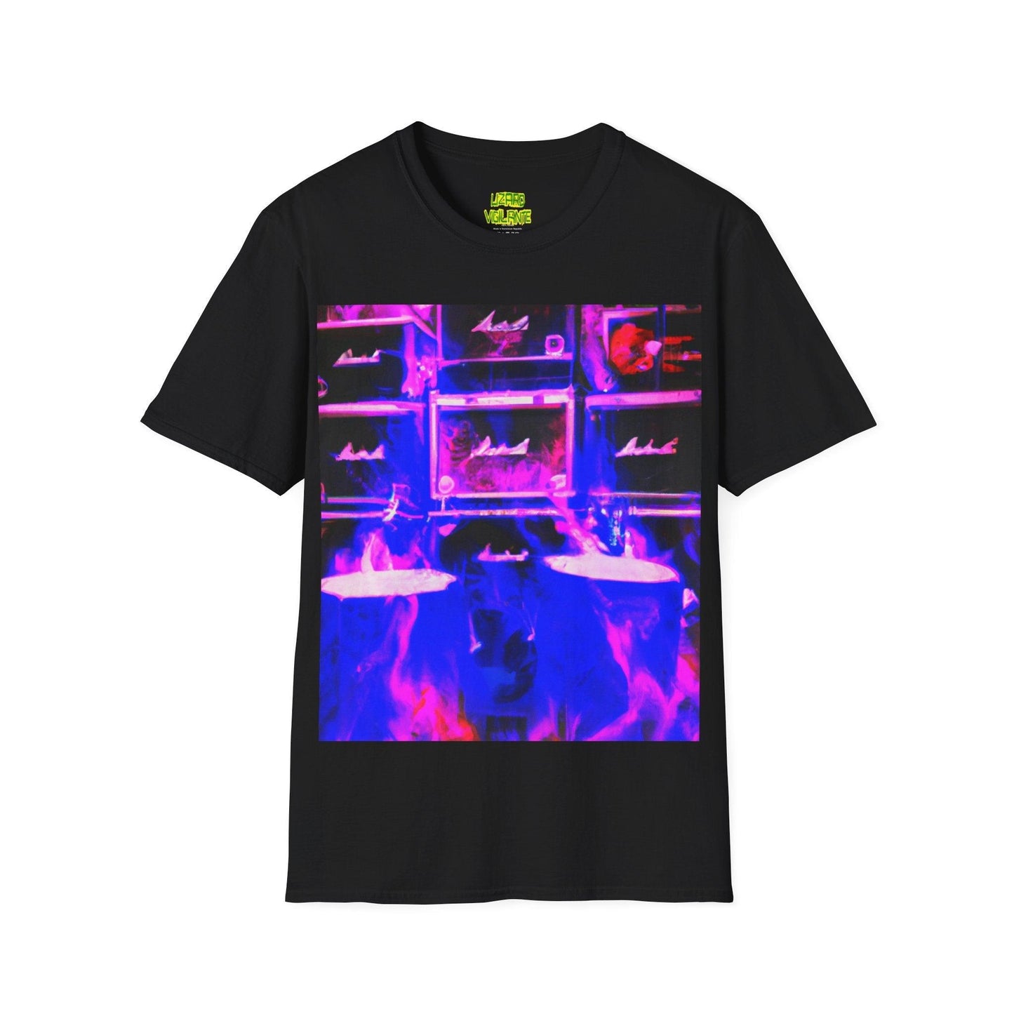 Rock Aflame Unisex Softstyle T-Shirt - Lizard Vigilante