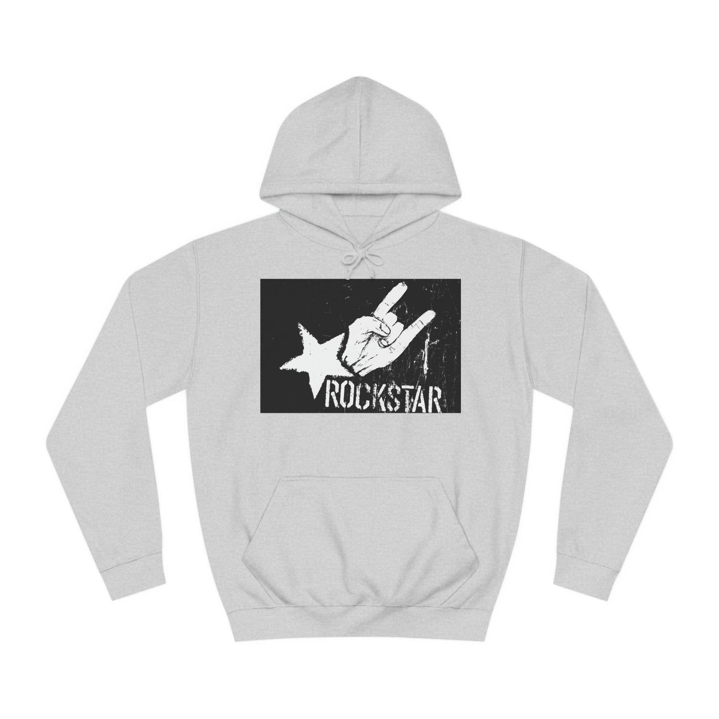 Rock Star Hand Sign Unisex College Hoodie - Lizard Vigilante