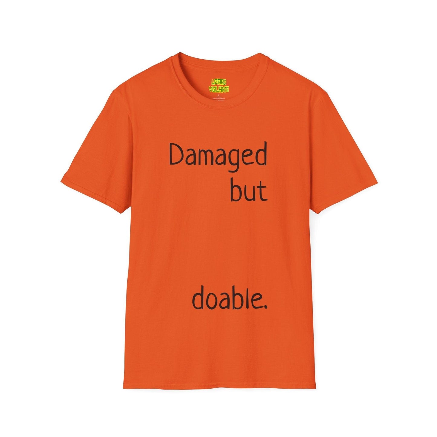 Damaged but doable. Unisex Softstyle T-Shirt - Lizard Vigilante