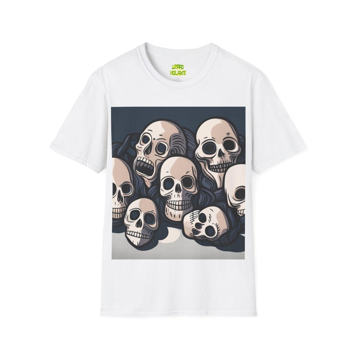 Comic Skulls Unisex Softstyle T-Shirt - Lizard Vigilante