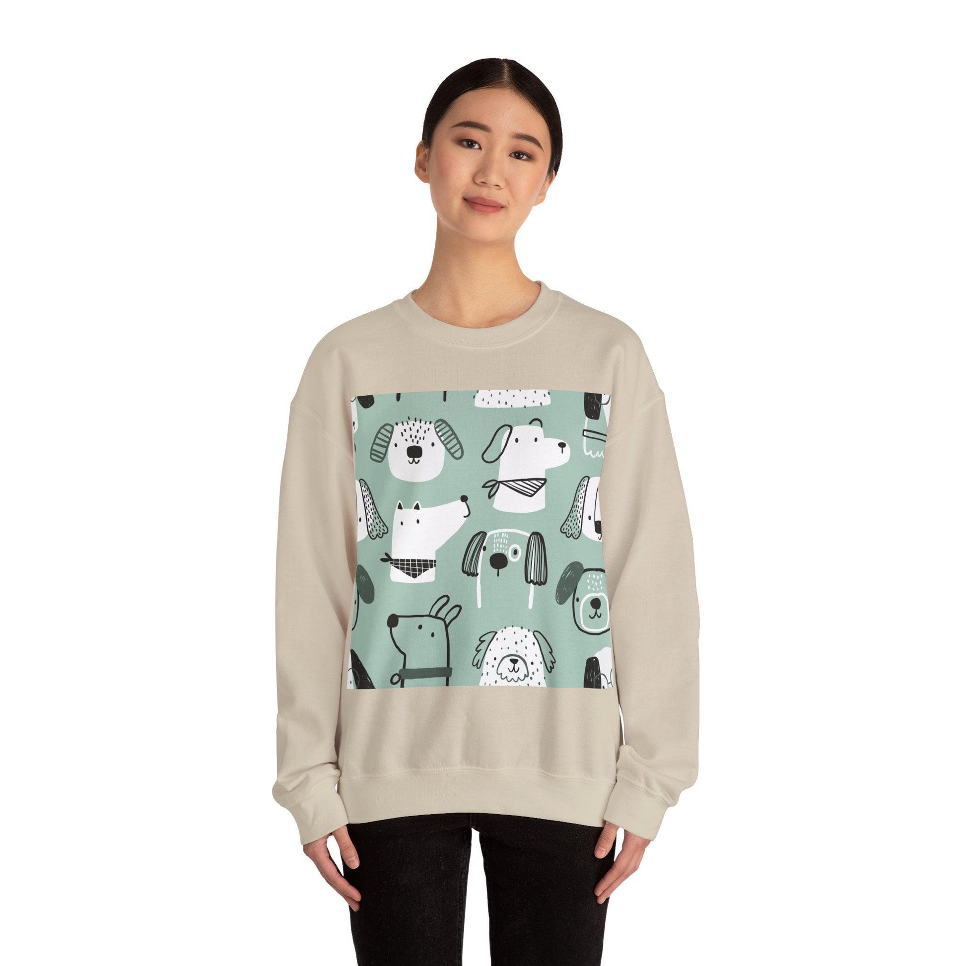 Illustrated Doggers Unisex Heavy Blend™ Crewneck Sweatshirt - Premium Sweatshirt from Printify - Just $35.64! Shop now at Lizard Vigilante