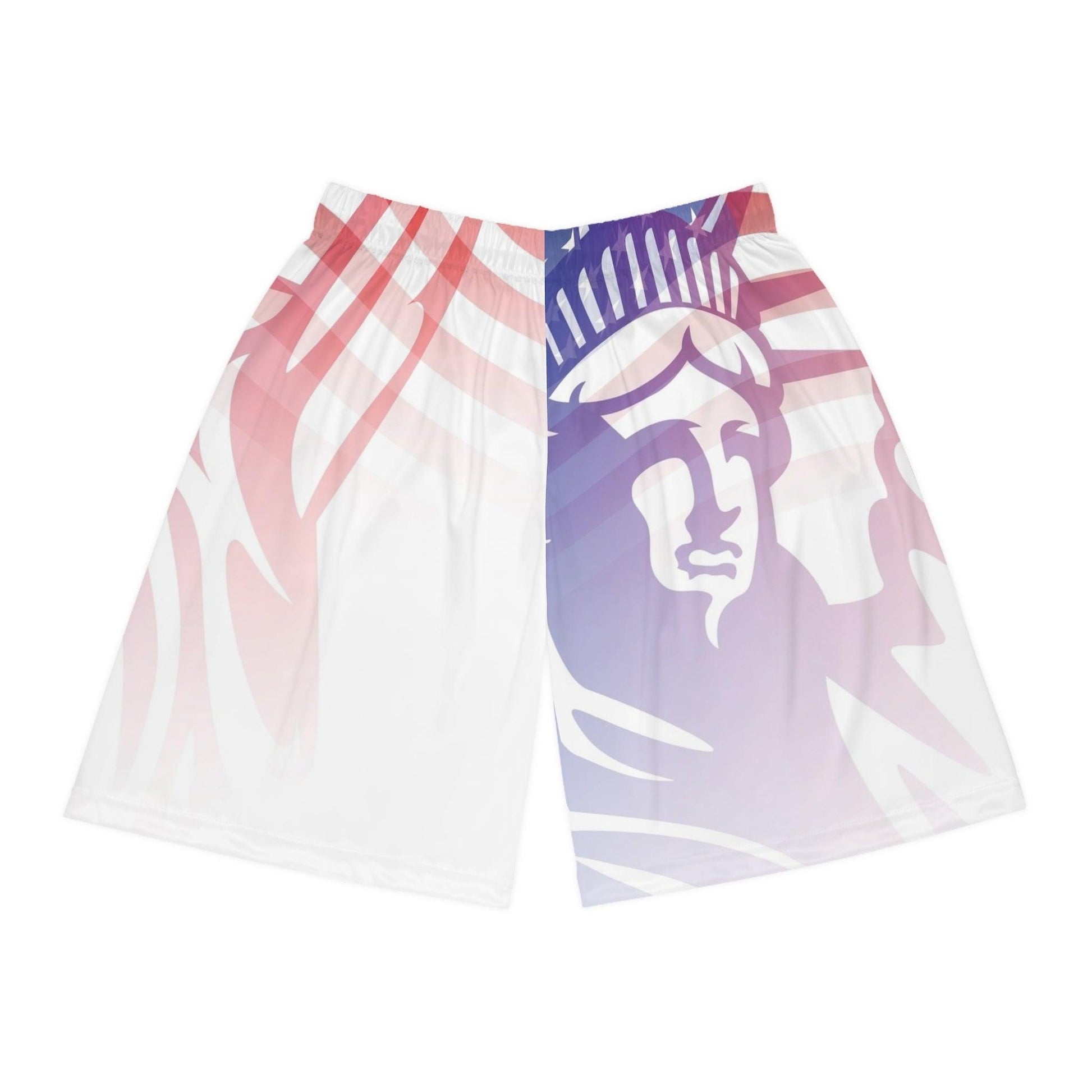 Statue of Liberty Basketball Shorts - Lizard Vigilante