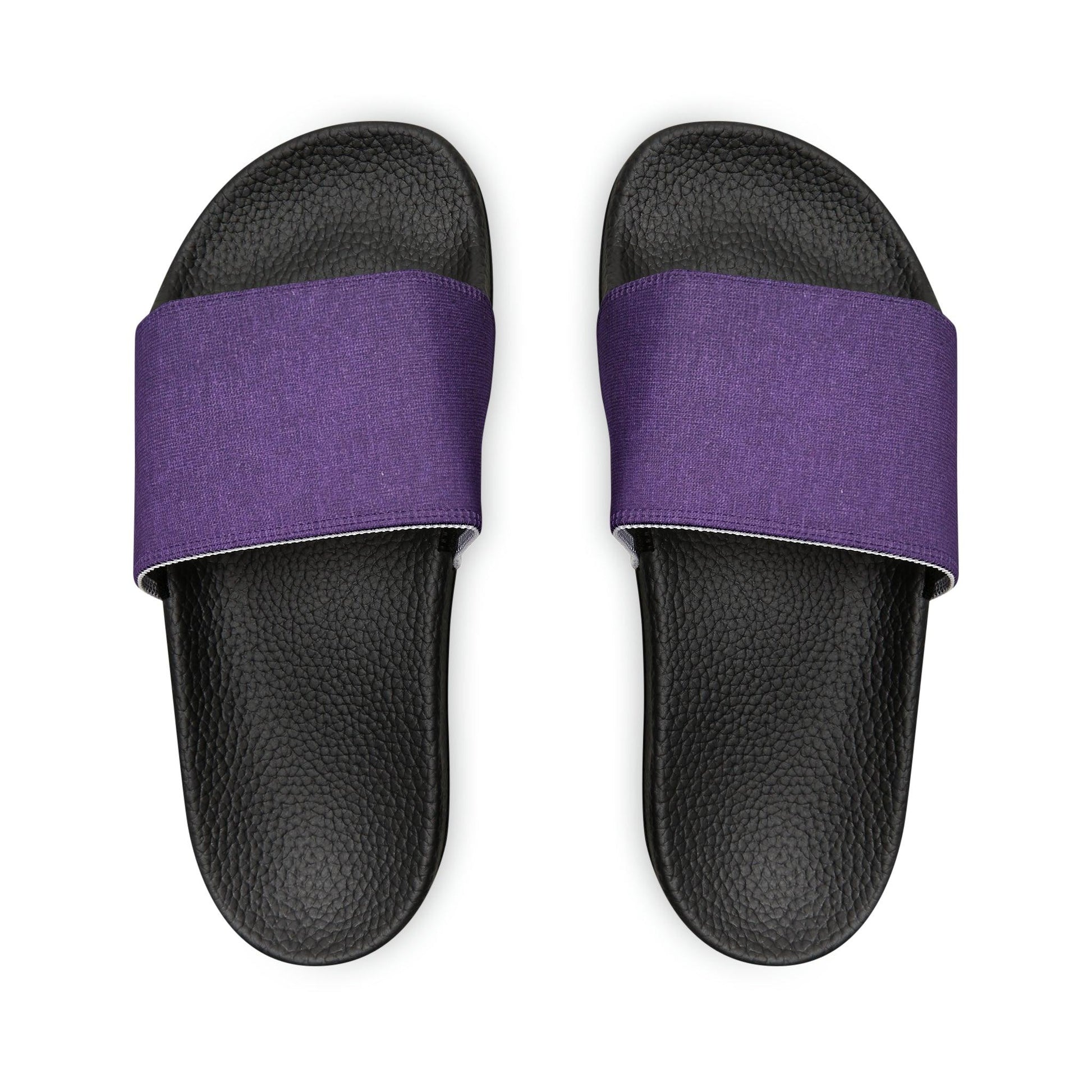 Faux Purple Silk Youth PU Slide Sandals - Lizard Vigilante