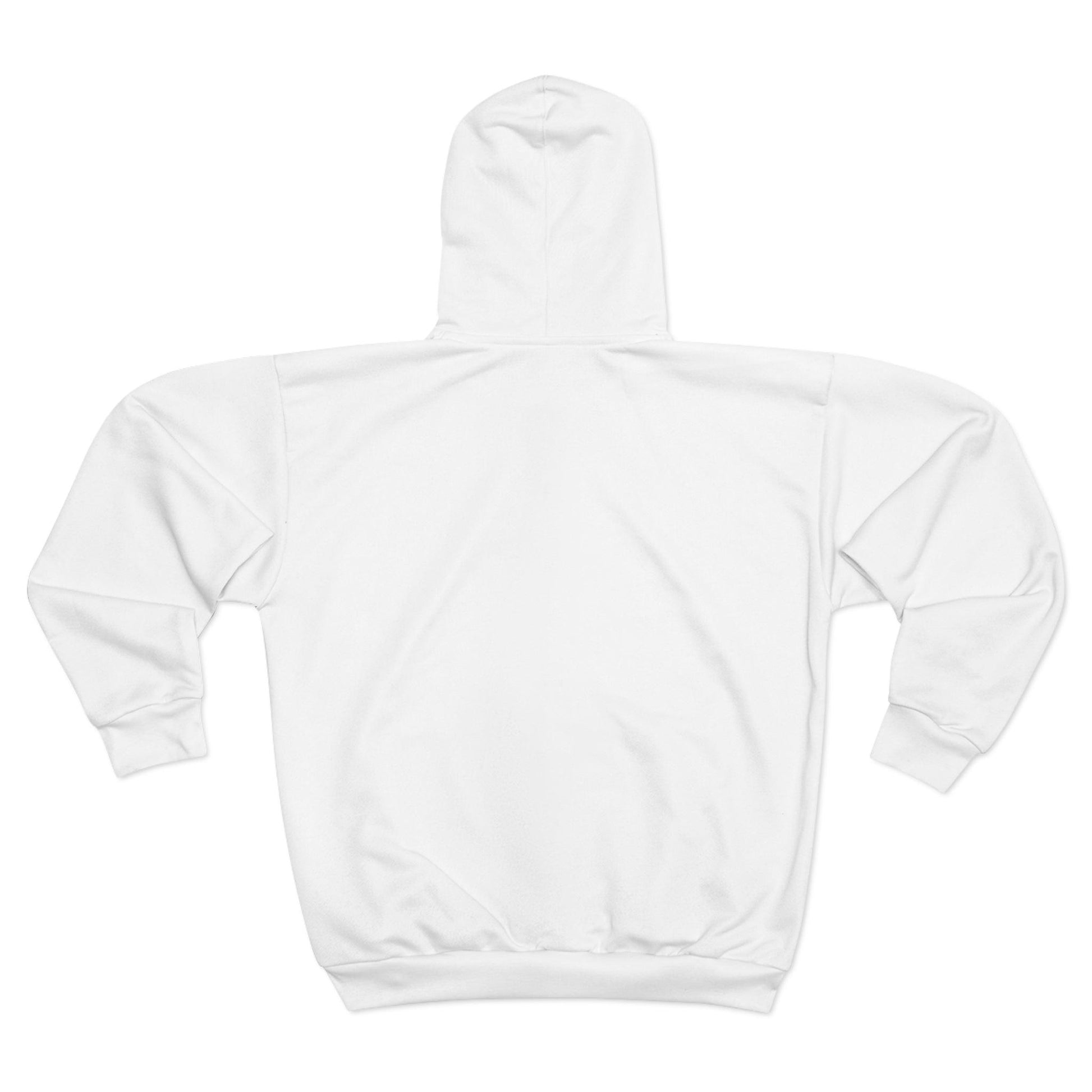 White Unisex Zip Hoodie - Lizard Vigilante