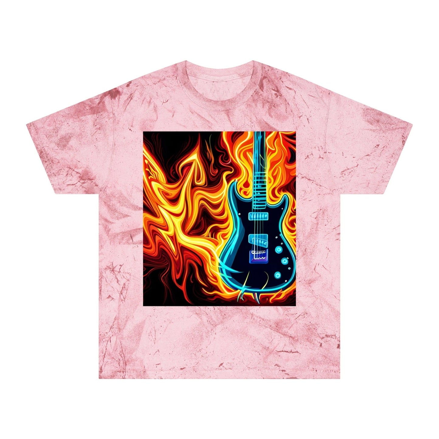 Flaming Axe Unisex Color Blast T-Shirt - Lizard Vigilante